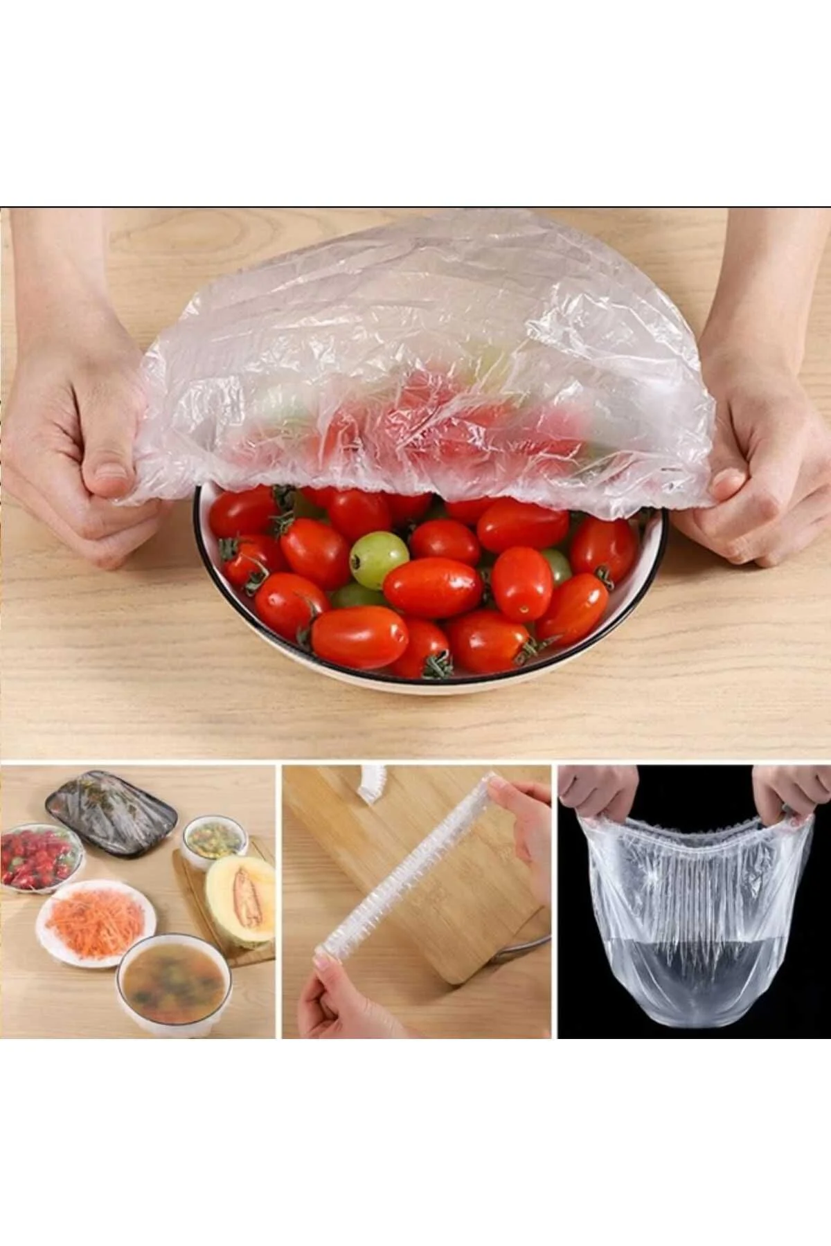 50 Adet Pratik Streç Kapak Tencere Ve Tabak Bonesi | Gıda Koruyuc