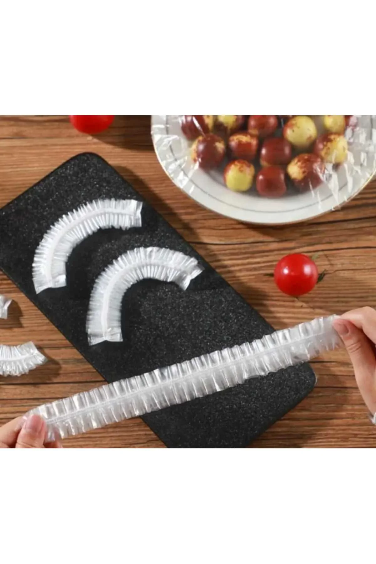 50 Adet Pratik Tazeliği Koruyan Tencere ve Tabak Bonesi - Çok Ama