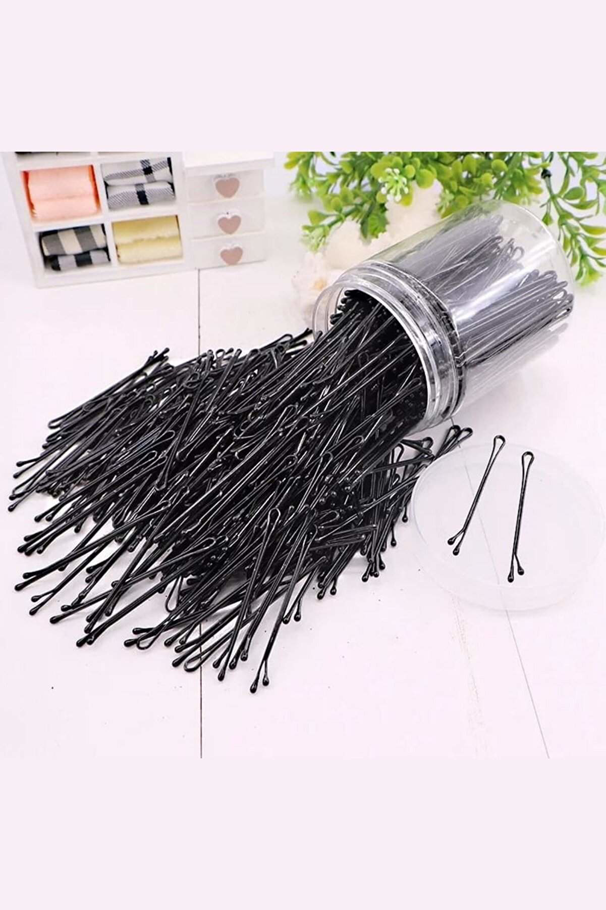 Just Cheap Store 50 Adet Siyah Tel Toka 1.İnci Kalite Çelik Tek Toka Black