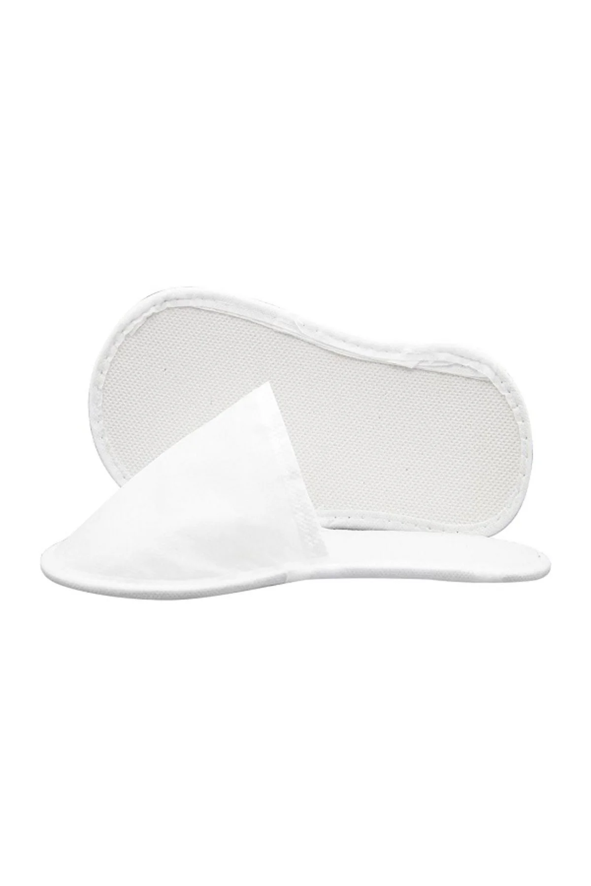 50 Adet Tek Kullanımlık Otel Terliği Çiftli Beyaz Çift Ambalajlı