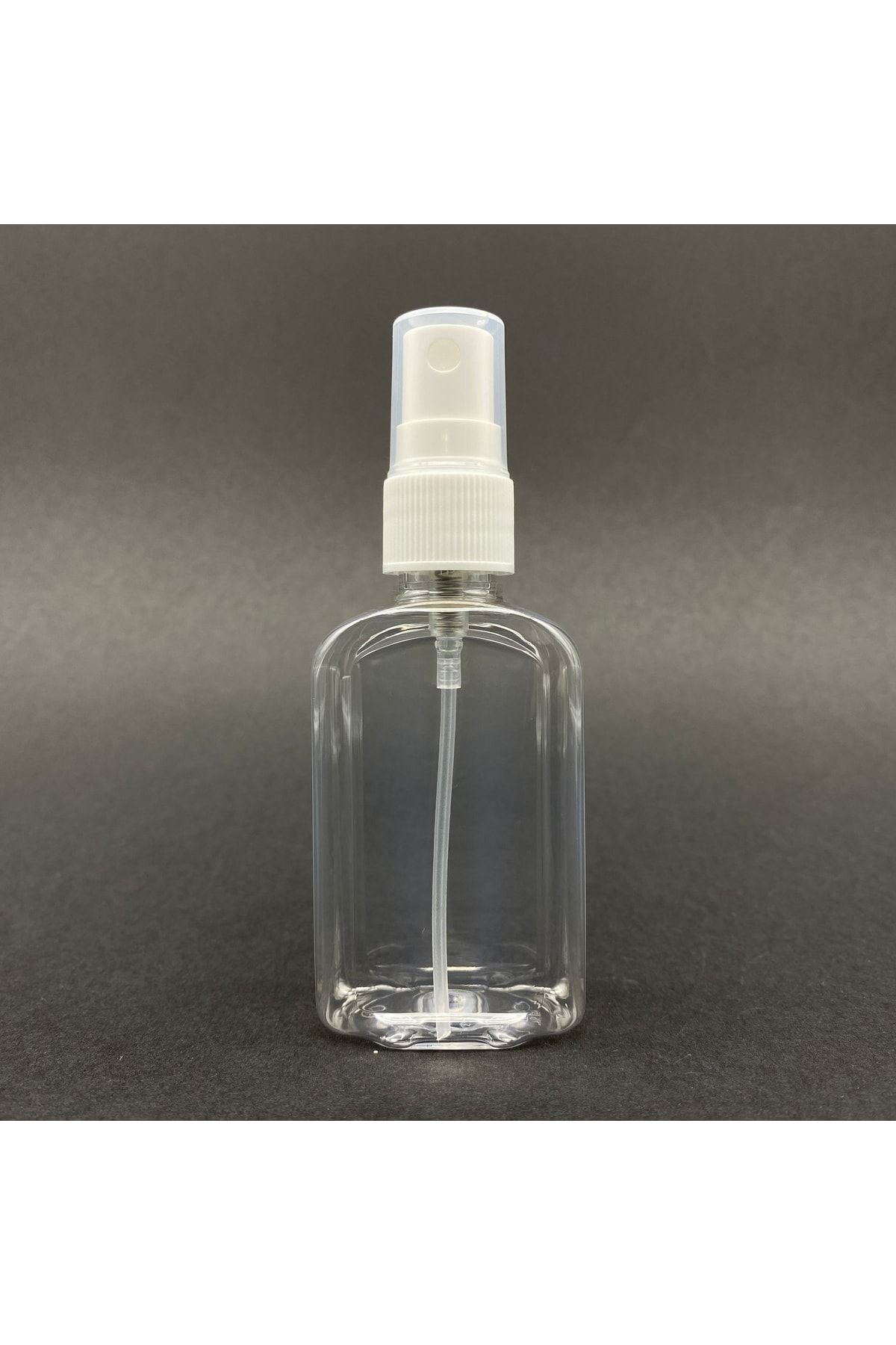 Pause Art Home 50 Cc Yassi Plastik Şişe - Beyaz Spreyli - 50 Ml Spreyli Pet Şişe