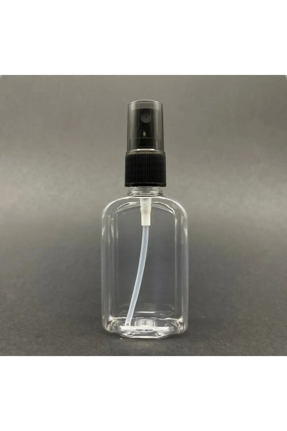 50 Cc Yassı Plastik Şişe - Siyah Spreyli - 50 Ml Spreyli Şişe 50