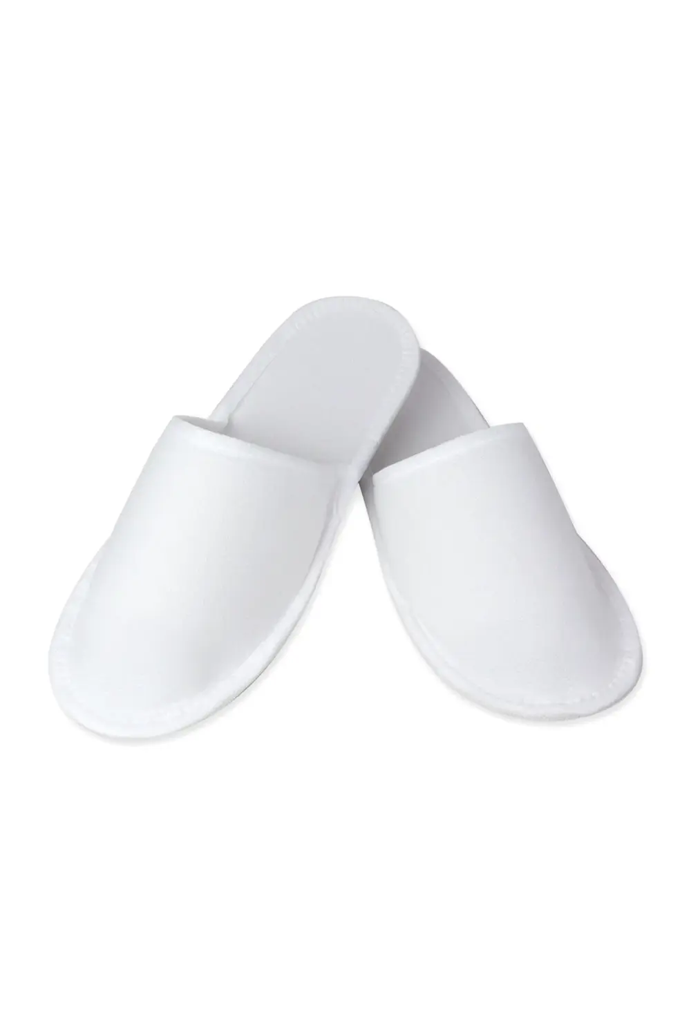 50 Çift 3mm Havlu Biyeli Tek Kat Saya Tek Kullanımlık Terlik Kull