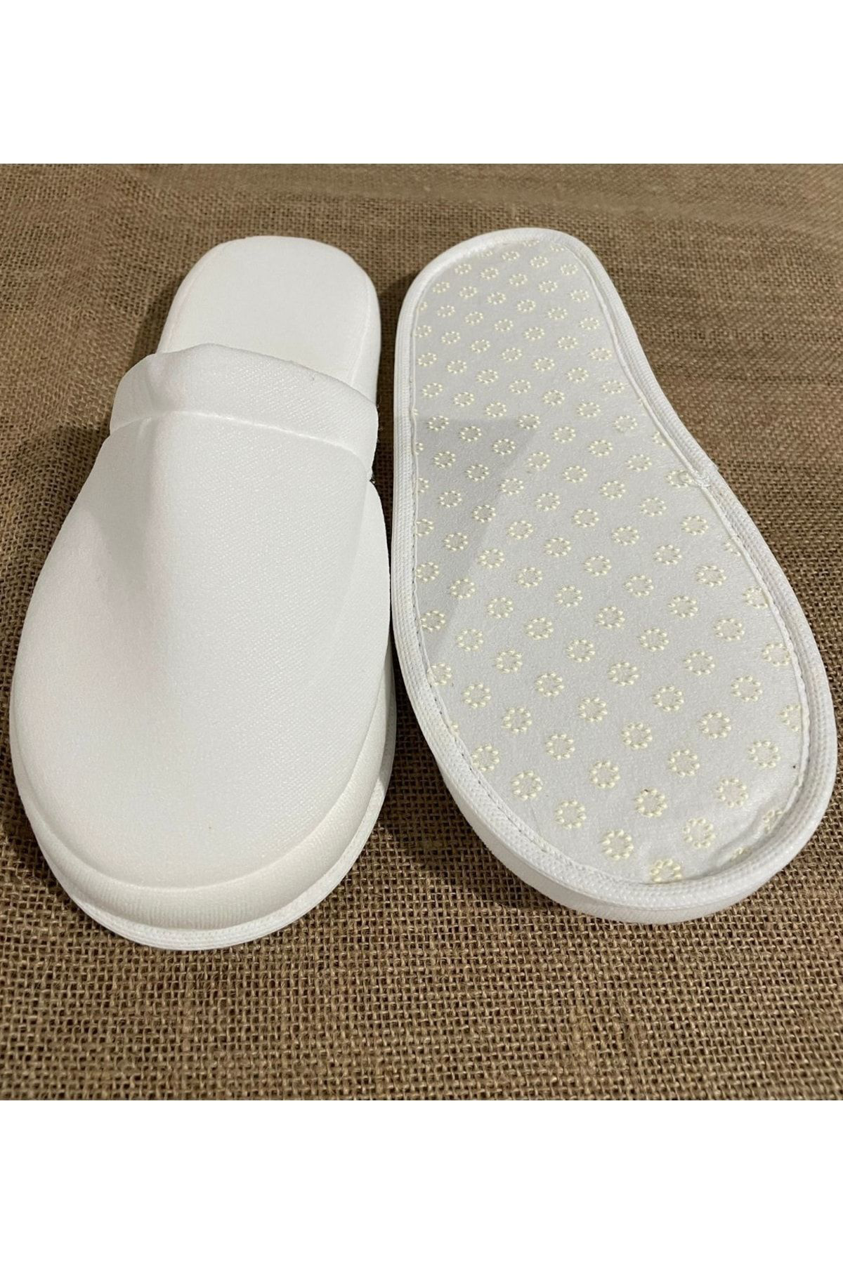 Private 50 Çift Çift Kat Polyester Havlu Süslenebilir Lohusa Terliği Kalı