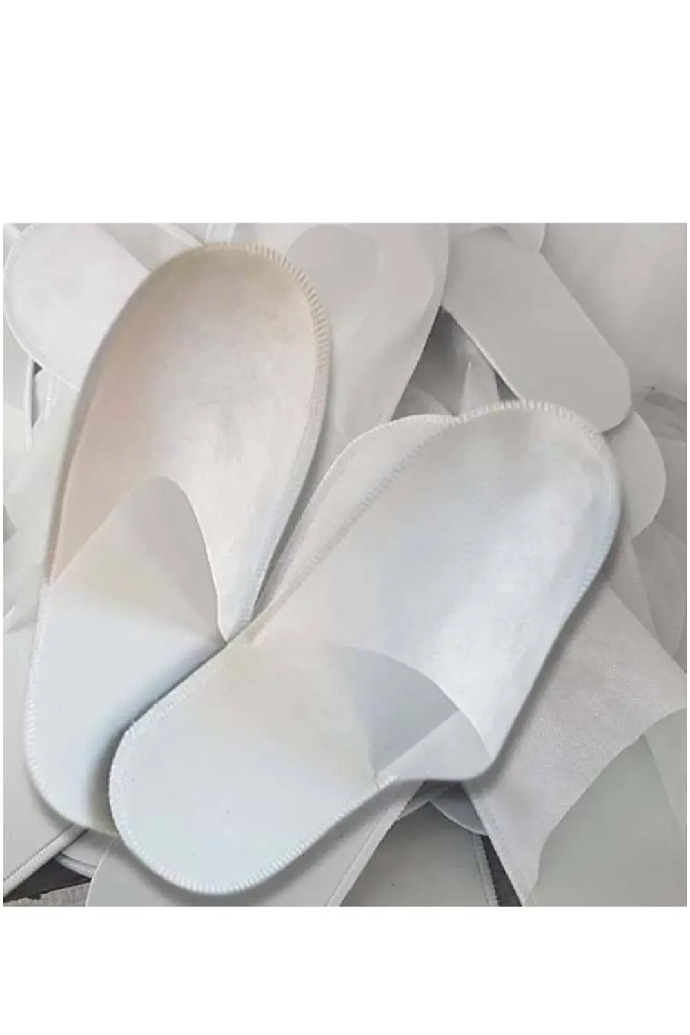 50 Çift Otel Terliği Ovarlok Terlik Tek Kullanımlık Terlik