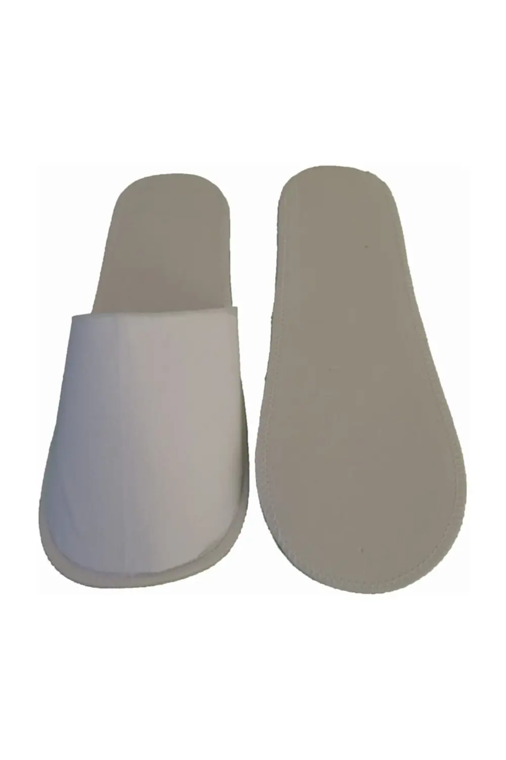 50 Çift Otel Terliği Overloklu (tek Kullanımlık Tela Terlik) + 10