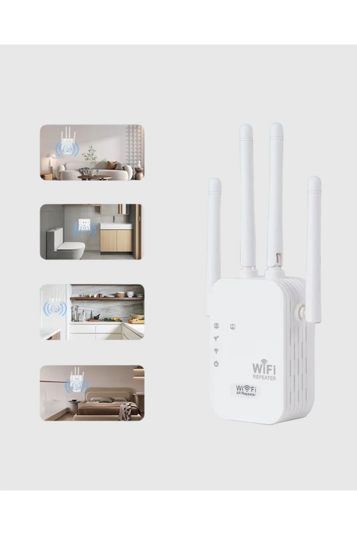 50 Cihaz Destekli 300Mbps Kablosuz Sinyal Güçlendirici RJ45 Kablo