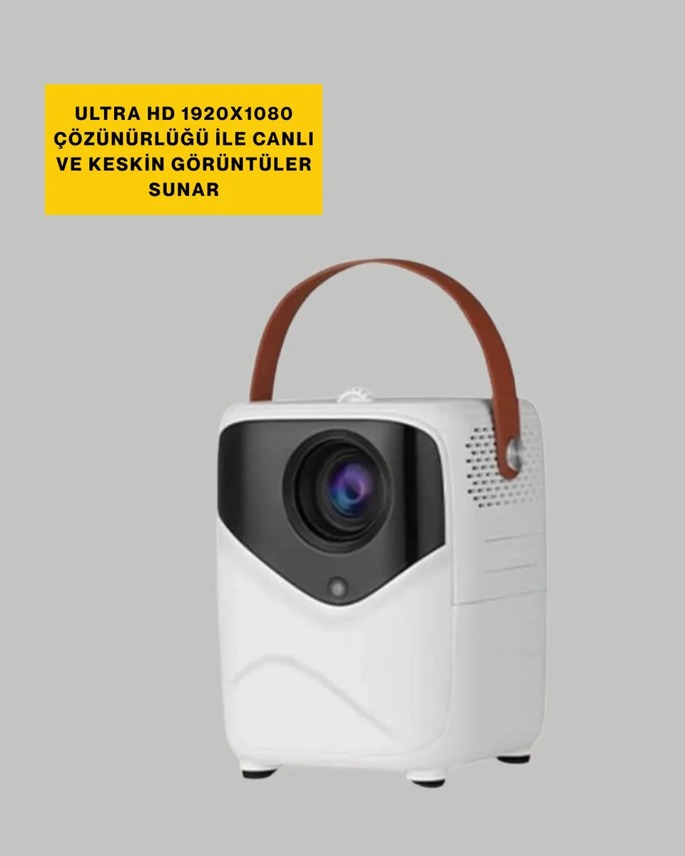 50 inç TV Deneyimli Projektör – Yakın Mesafede Geniş Görüntü ve Ev Sineması