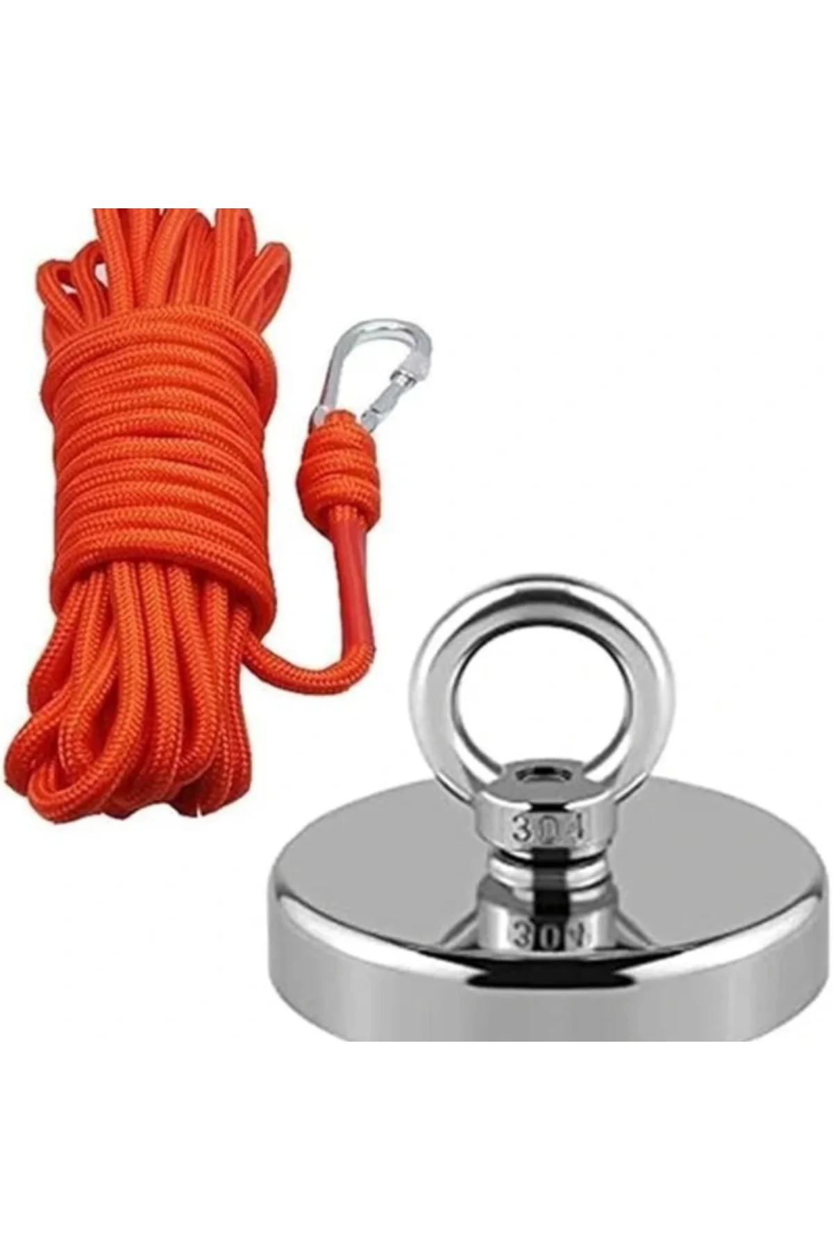 50 Kg D48 Magnet Fishing 20M Halatlı Neodyum Pot Mıknatıs Seti