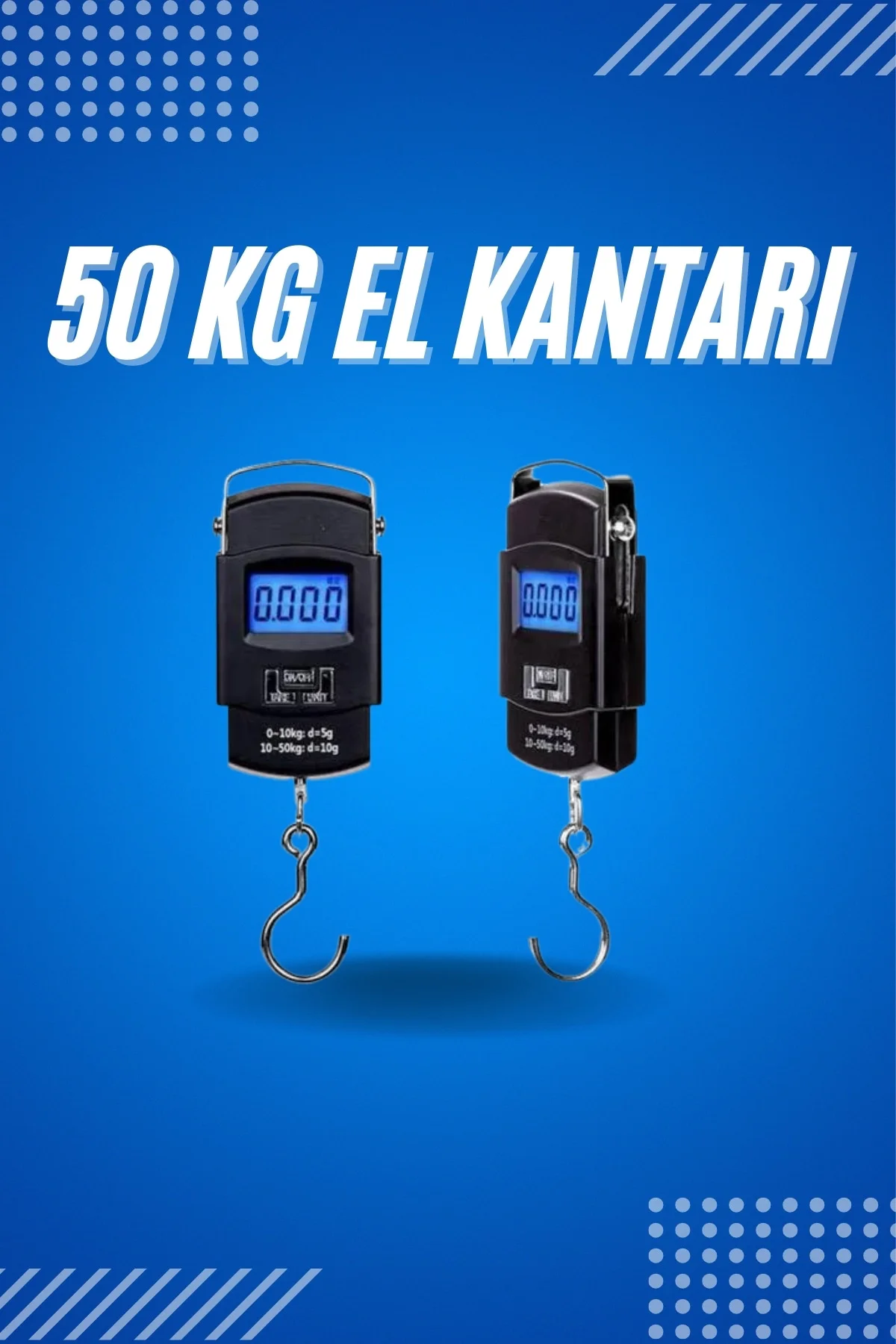 50 Kg Dijital El Terazisi Cep Tartısı El Kantarı Terazi
