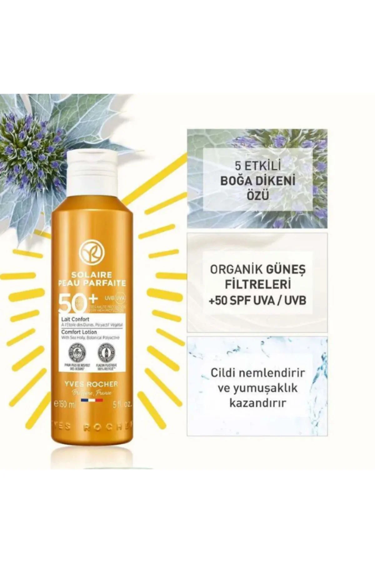 50+ Koruma Faktörlü Güneşe Karşı Koruyucu Vegan Süt 150ml ( Yüz&V