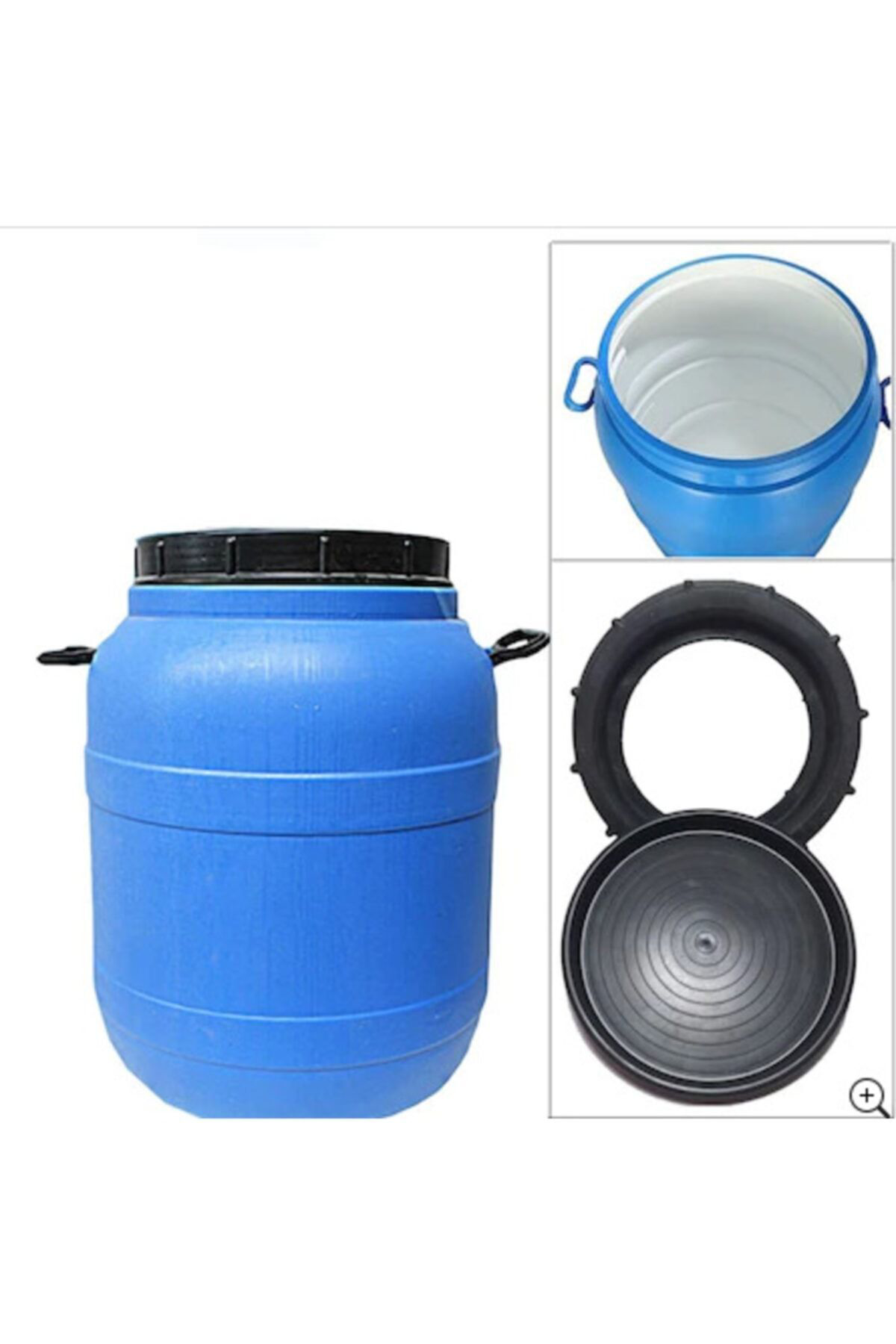 50 Litre Plastik Içi Beyaz Zeytin Yağ Turşu Şarap Pekmez Varili B