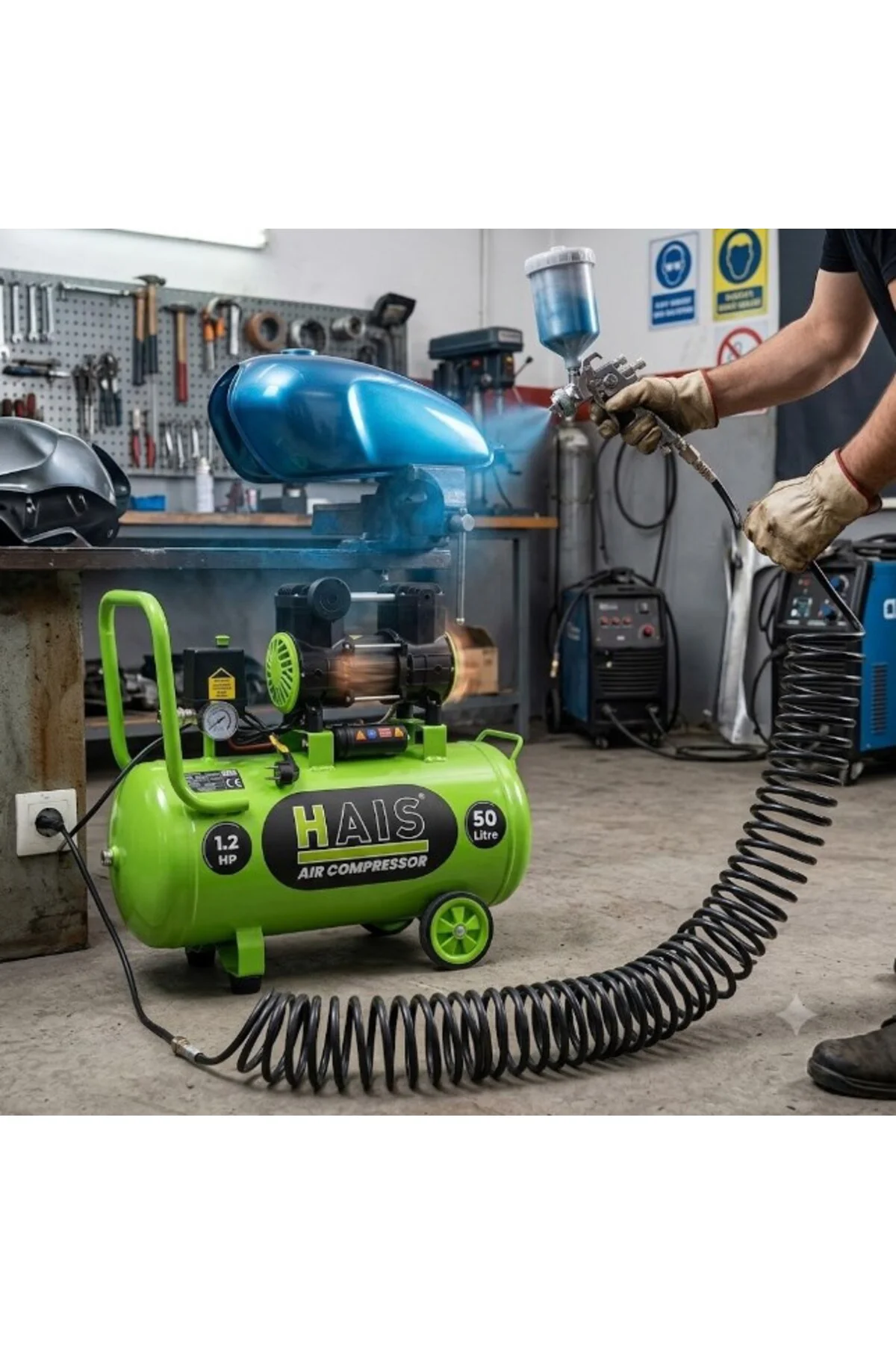 50 Litre Sessiz Yağsız Hava Kompresörü 1,5 Hp