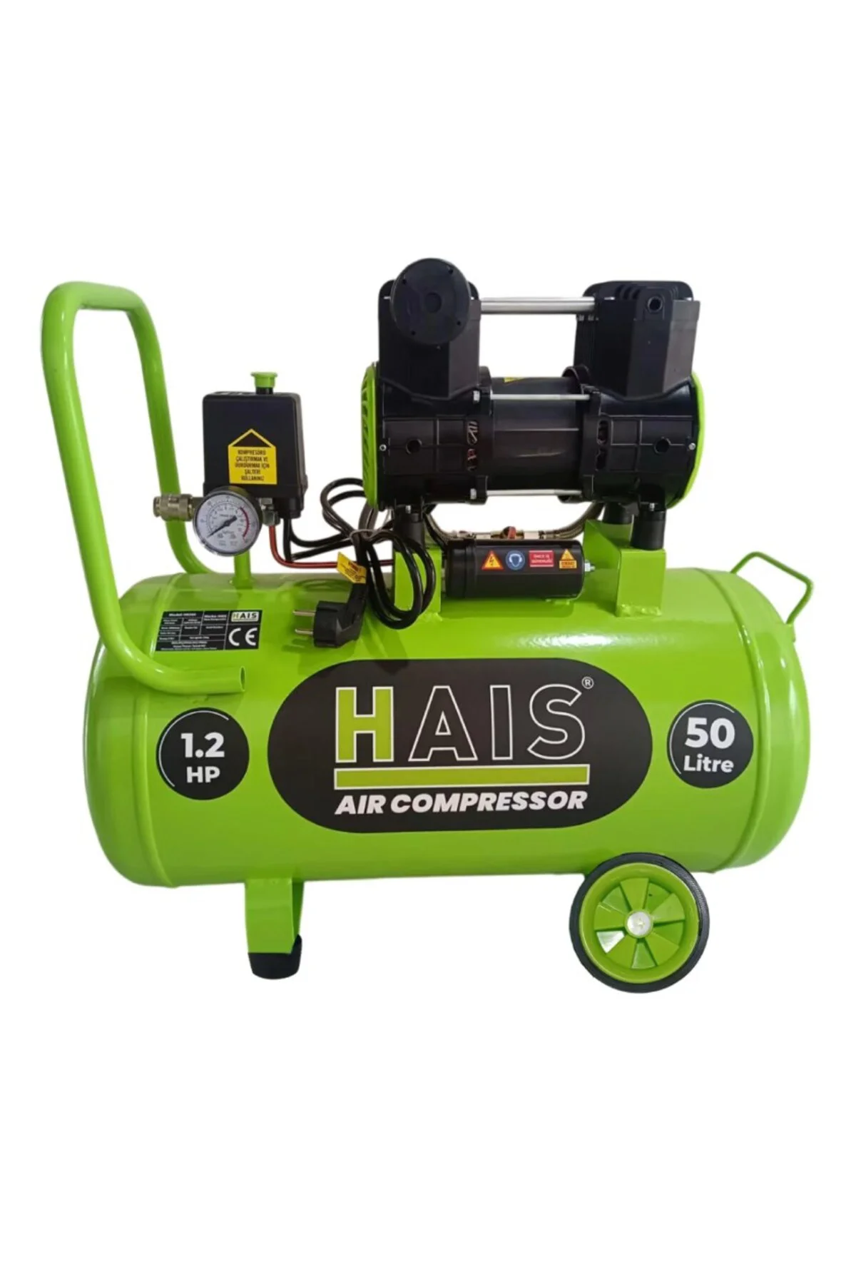 50 Litre Sessiz Yağsız Hava Kompresörü 1,5 Hp