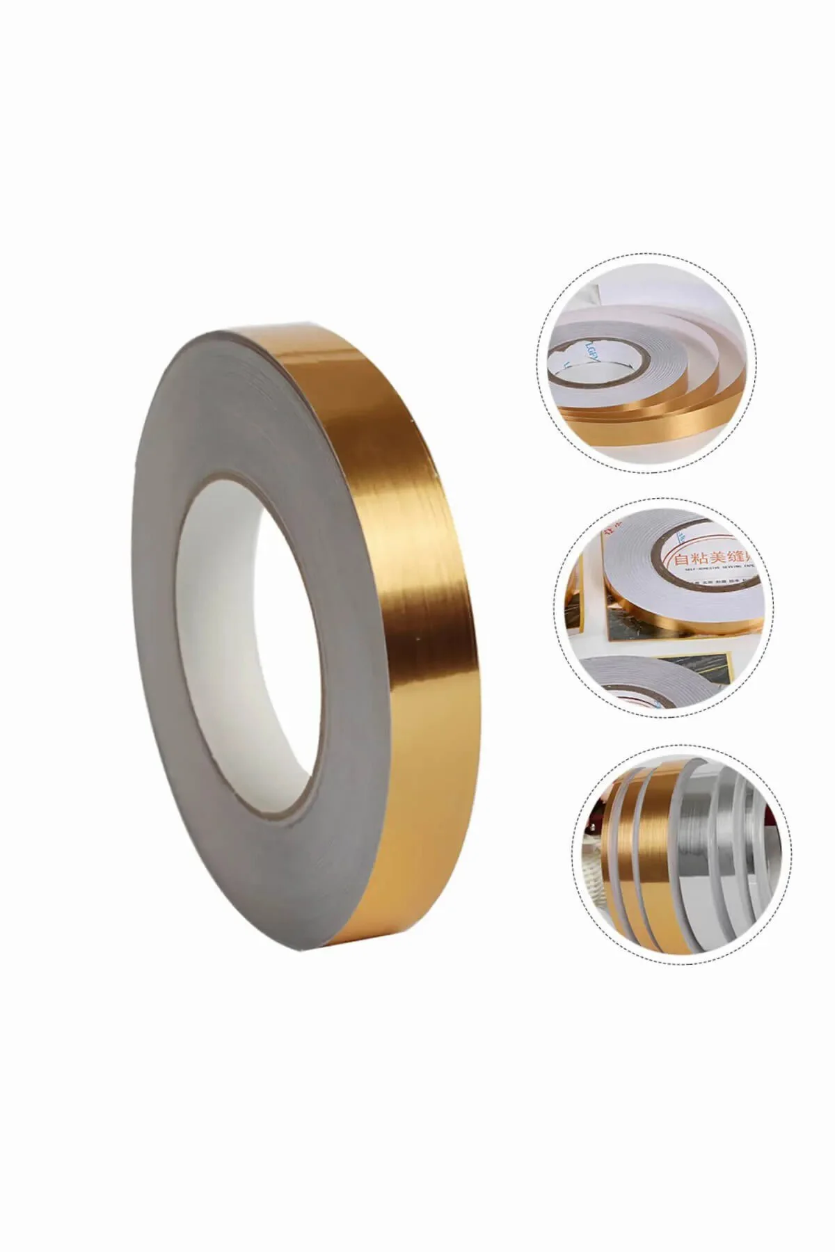 50 Metre Dekoratif Banyo Mutfak Fayans Arası Derz Şerit Bant Gold