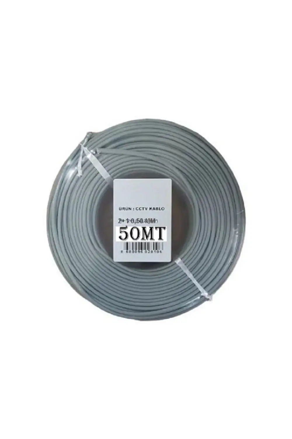 50 Metre Kaliteli 2+1 0,50 mm CCTV Güvenlik Kamera Kablosu