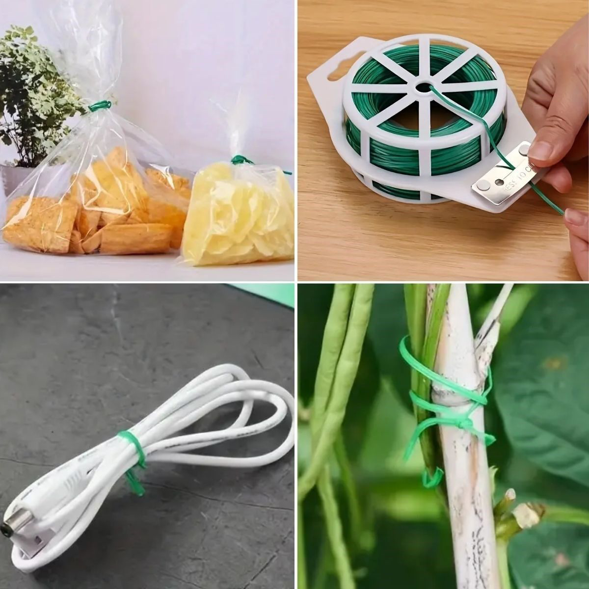 50 Metre Kendiliğinden Kesici Bıçaklı Bitki Saksı Kablo Sabitleme