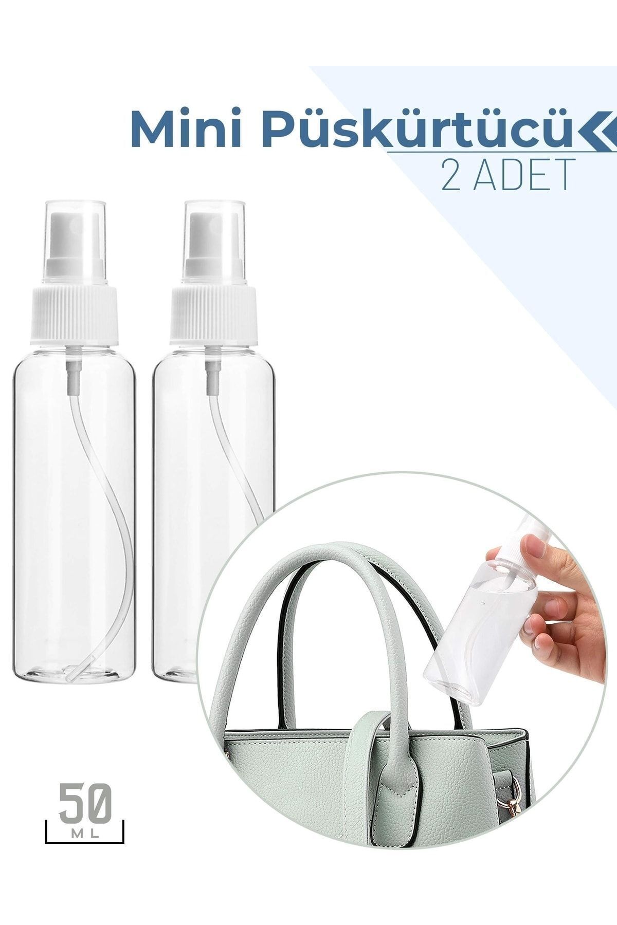 Kaktüskedi 50 Ml 2 Adet Püskürtücü Boş Sprey Şişe 713760