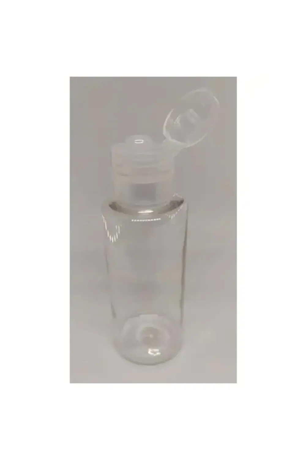 50 ml Plastik Şişe Şeffaf Fliptop Kapaklı (50 Adet)