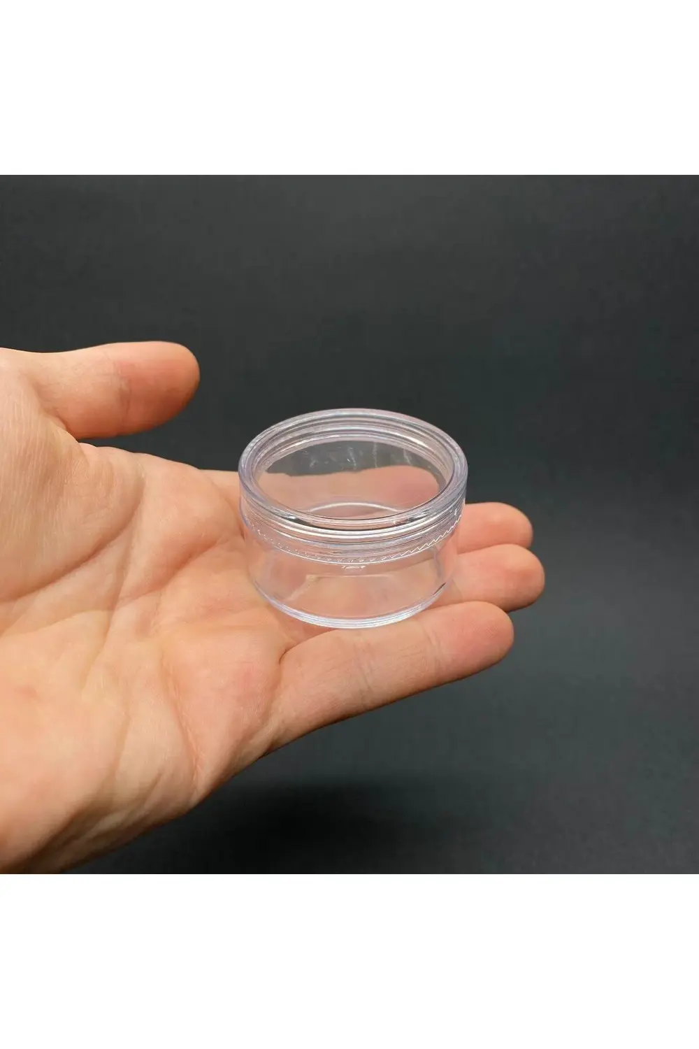 50 Ml Şeffaf Mika Krem Kavanozu ,  Küçük Plastik Kavanoz , Akrili