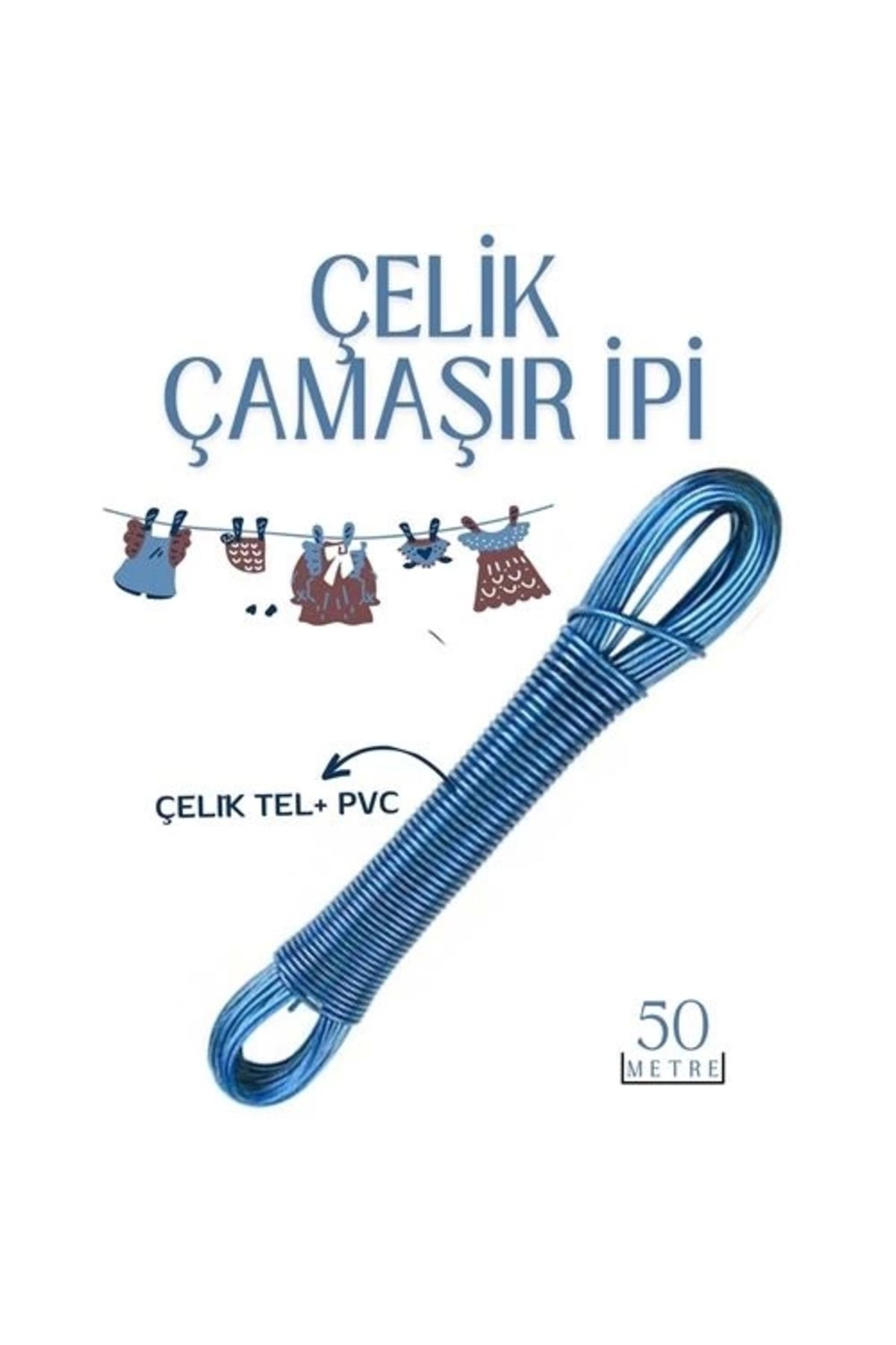 50 Mt Çelik Çamaşır Ipi