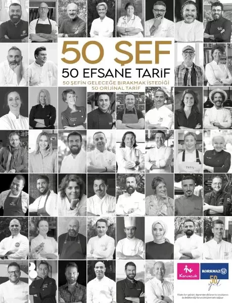 50 Şef 50 Efsane Tarif: 50 Şefin Geleceğe Bırakmak İstediği 50 Orijinal Tarif (Ciltli)