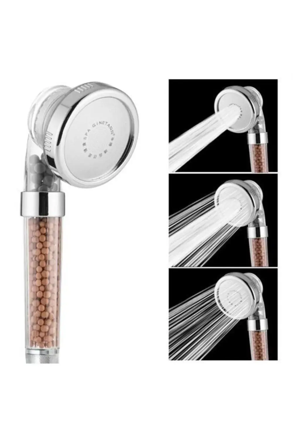 ® %50 Su Tasarruflu ve Arıtmalı Doğal Taşlı Banyo El Duş Başlığı