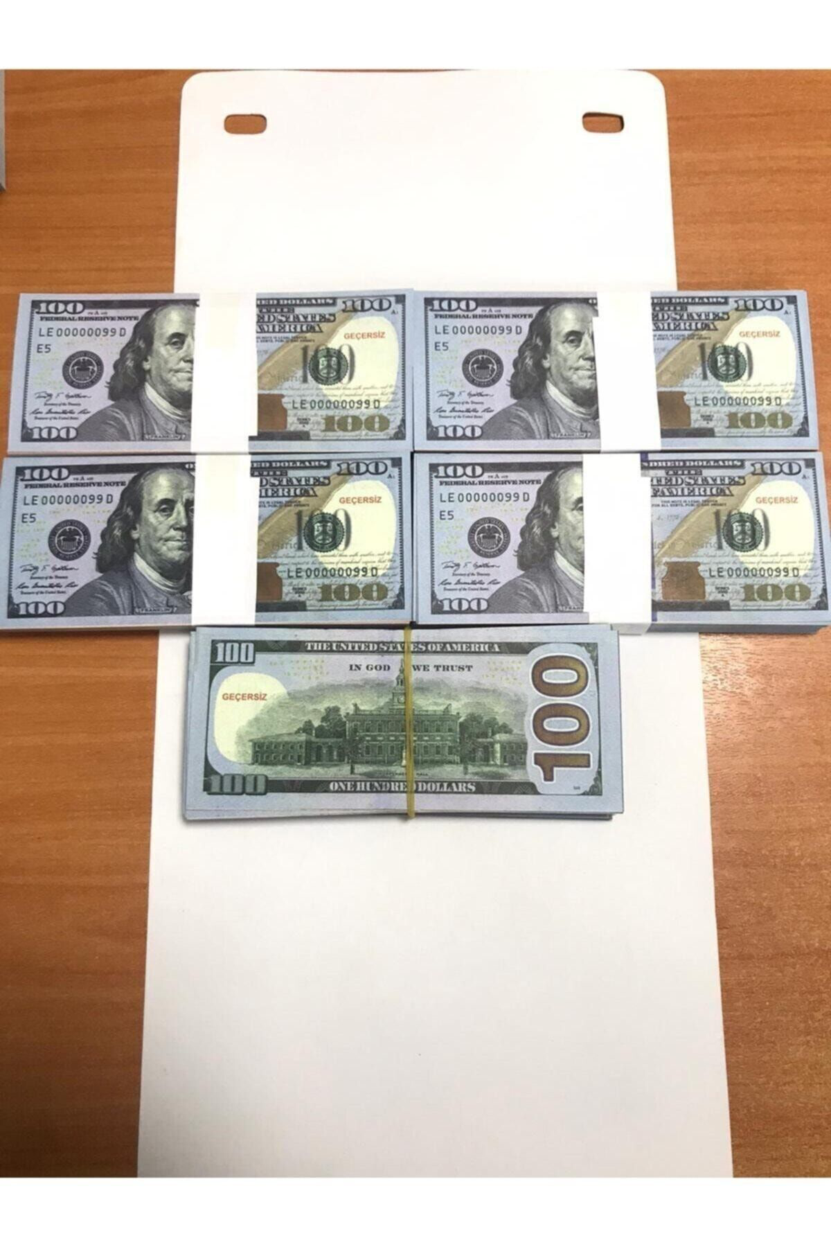 500 Adet 100 Dolar Geçersiz Şaka Düğün Parası Oyun Parası 500x100