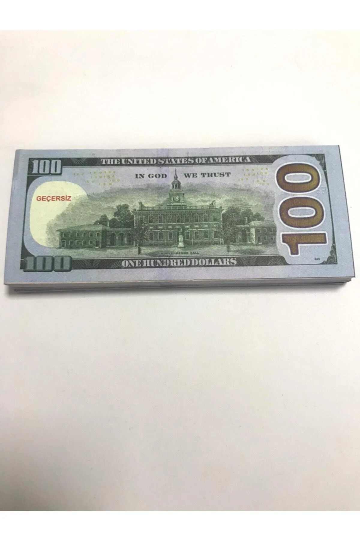 500 Adet 100 Dolar Geçersiz Şaka Düğün Parası Oyun Parası 500x100