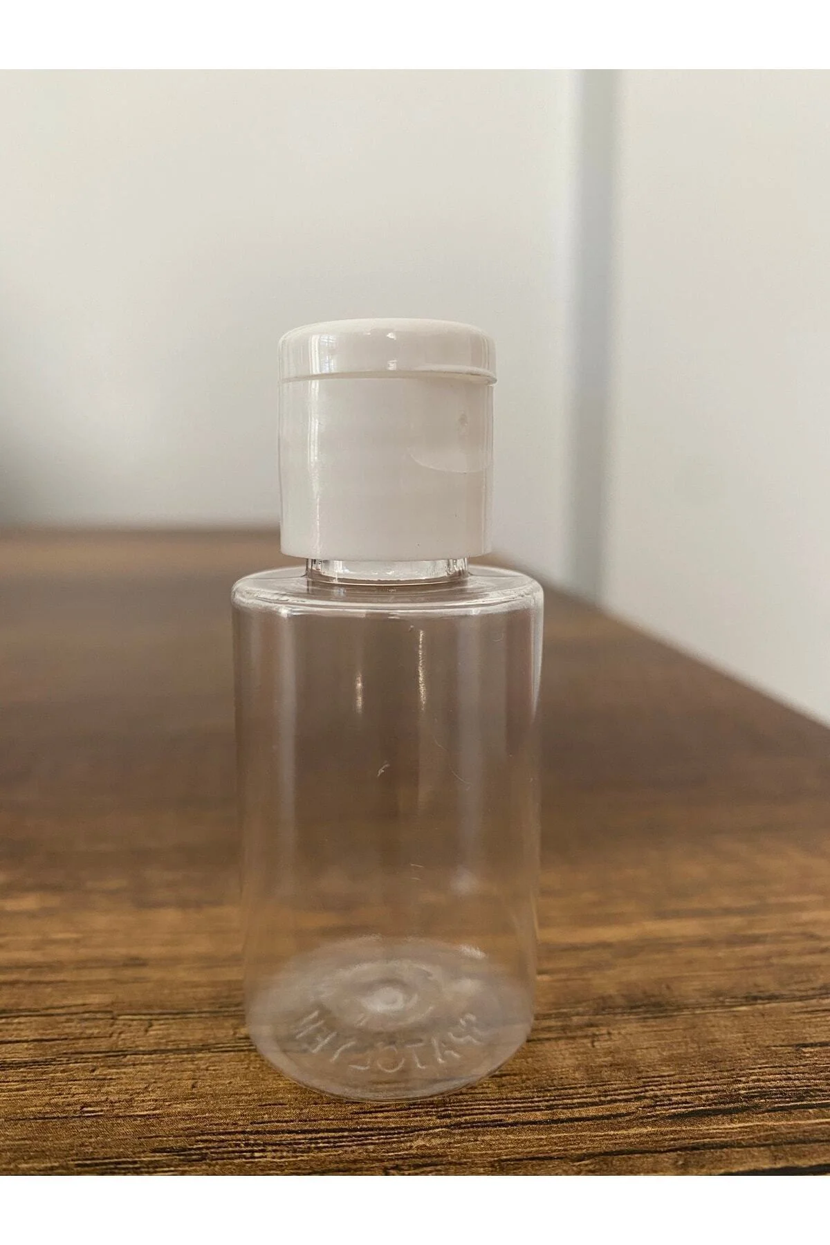 500 Adet 30 ml Şeffaf Plastik Şişe + Flip Top Kapak Dezenfektan Şişesi Açmalı Kapak
