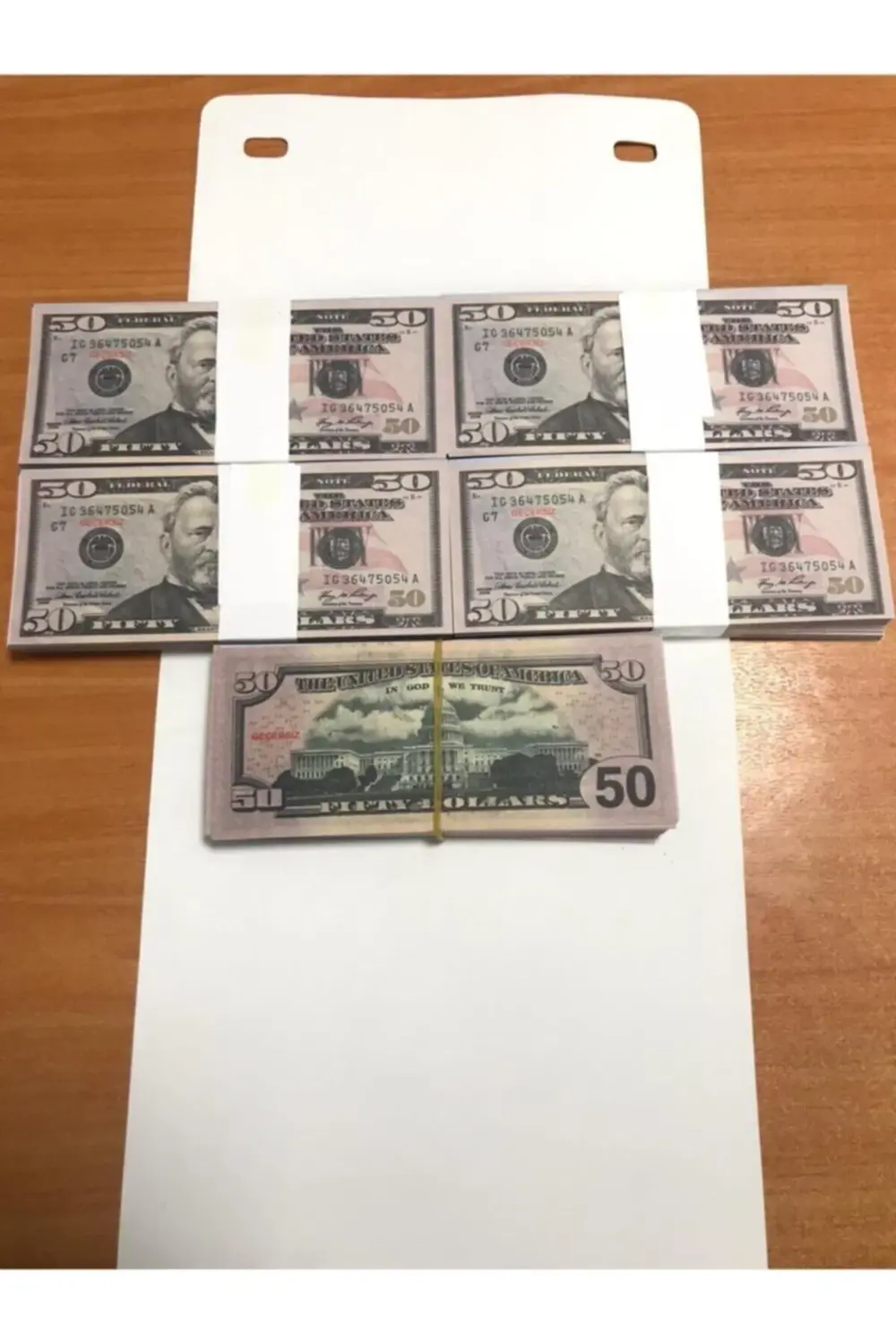 500 Adet 50 Dolar Geçersiz Şaka Düğün Parası Oyun Parası 500x50do