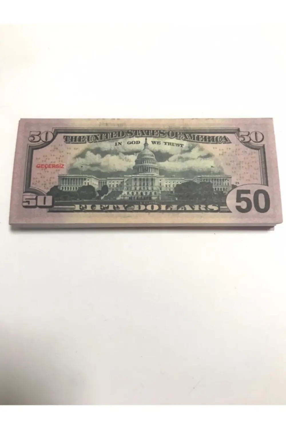 500 Adet 50 Dolar Geçersiz Şaka Düğün Parası Oyun Parası 500x50do