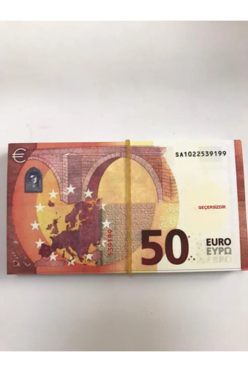 500 Adet 50 Euro Geçersiz Şaka Düğün Parası