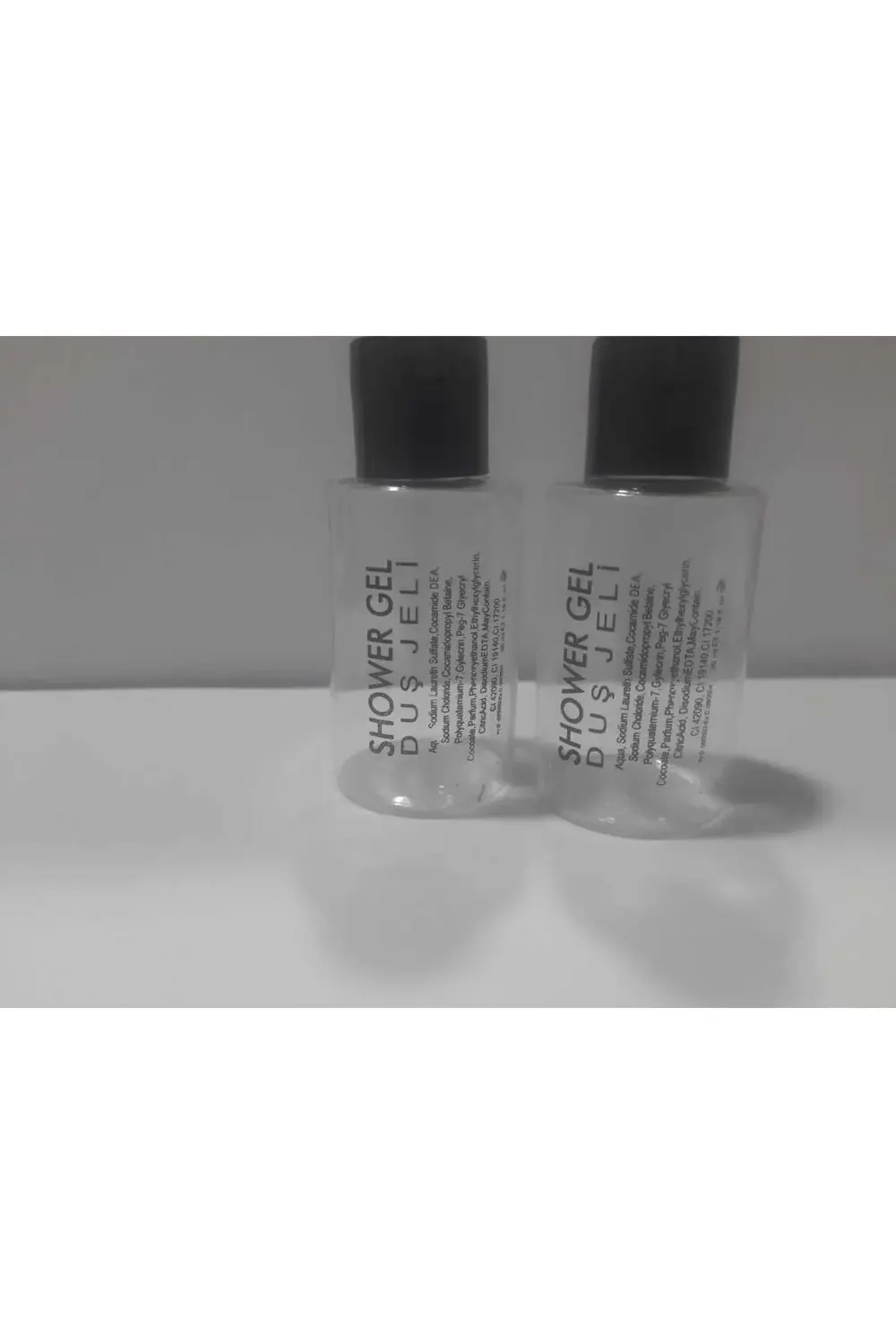 500 ADET BASKILI BOŞ ŞİŞE. DUŞ JELİ BASKILI ŞİŞE. OTEL TİPİ MİNİK