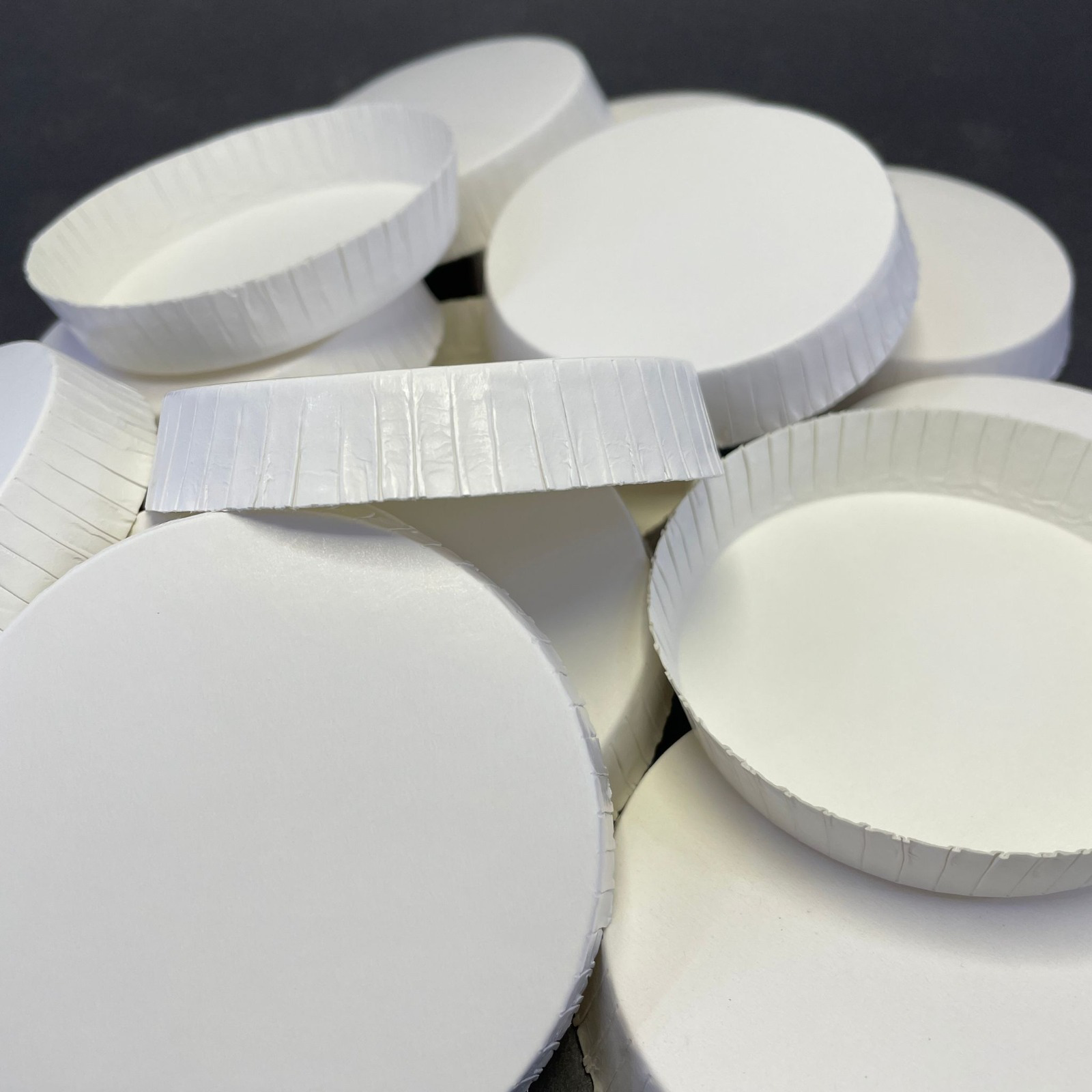 Rns 500 Adet Beyaz Karton Bardak Kapak Tıkacı Kağıt Bardak Kapağı