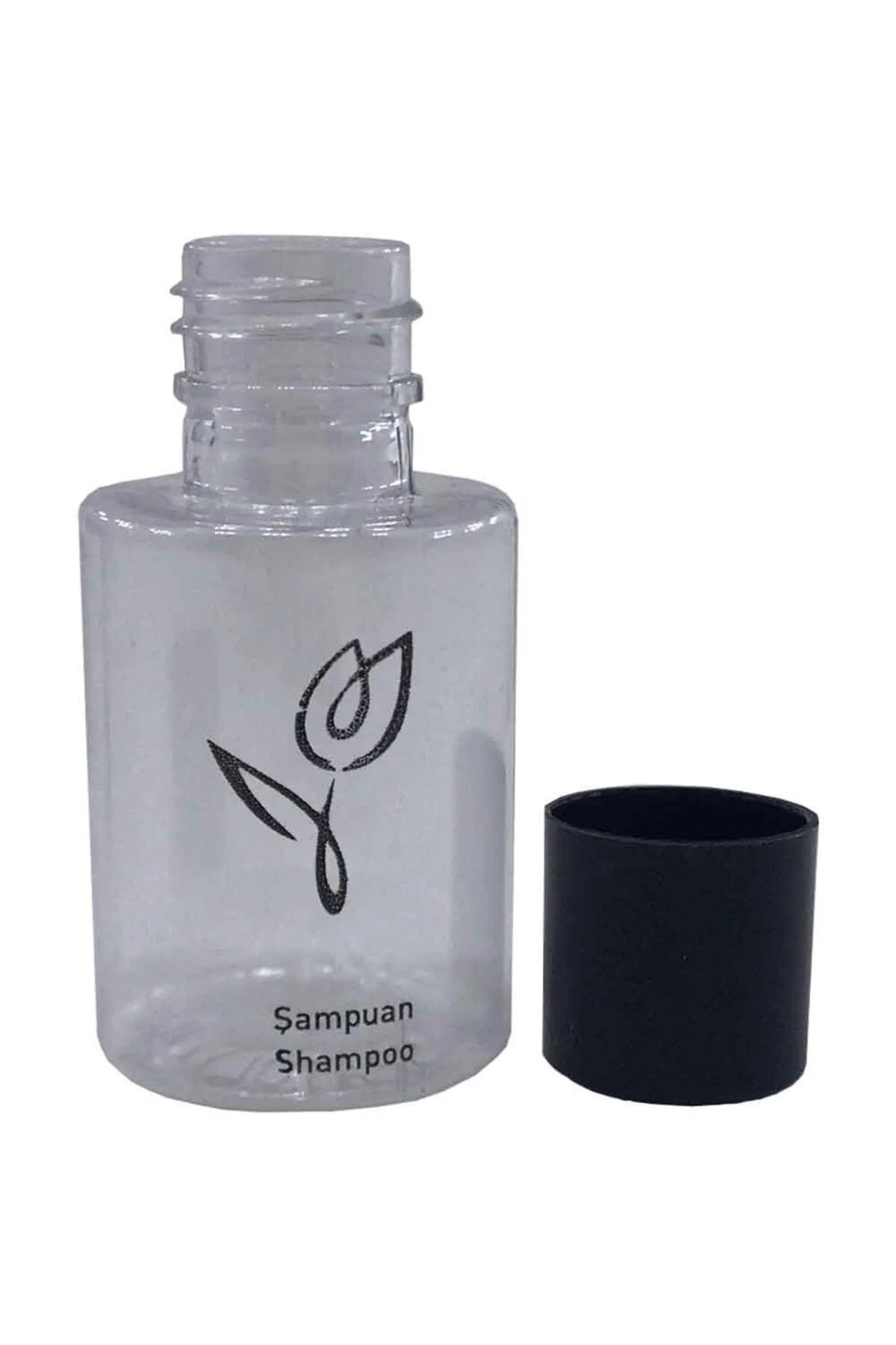500 Adet Boş Şişe Baskılı Otel Tipi Şampuan Yazılı 30 ml Silindir