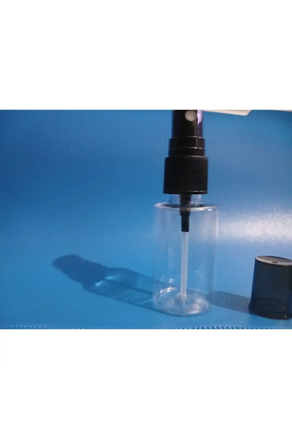 500 Adet Boş Sprey Kapaklı Kolonya,dezenfekten,parfüm Siyah kapak