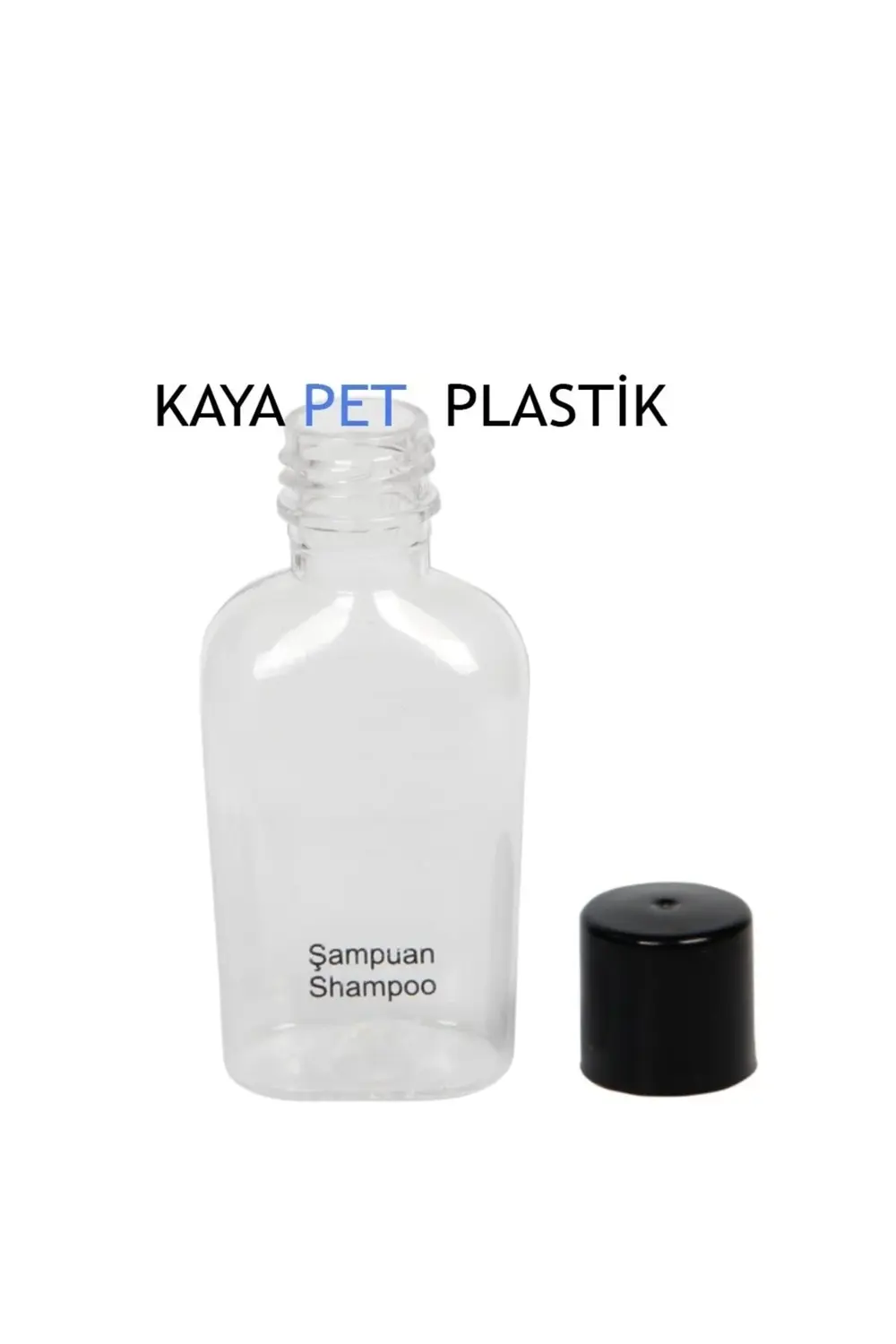 500 Adet Boş Yassı Pet Şişe Şampuan (SHAMPOO) Baskılı. 35 Cc. Ote