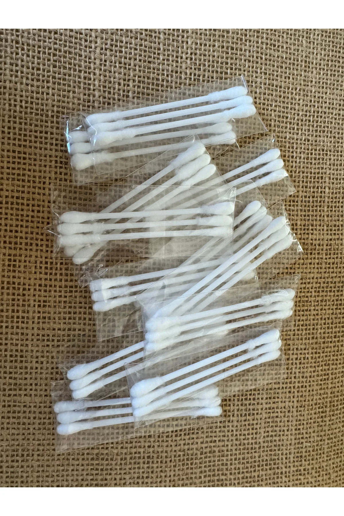 500 Adet Otel Tipi Kulak Pamuğu 3'lü Paketli, Kulak Çubuğu, Kulak