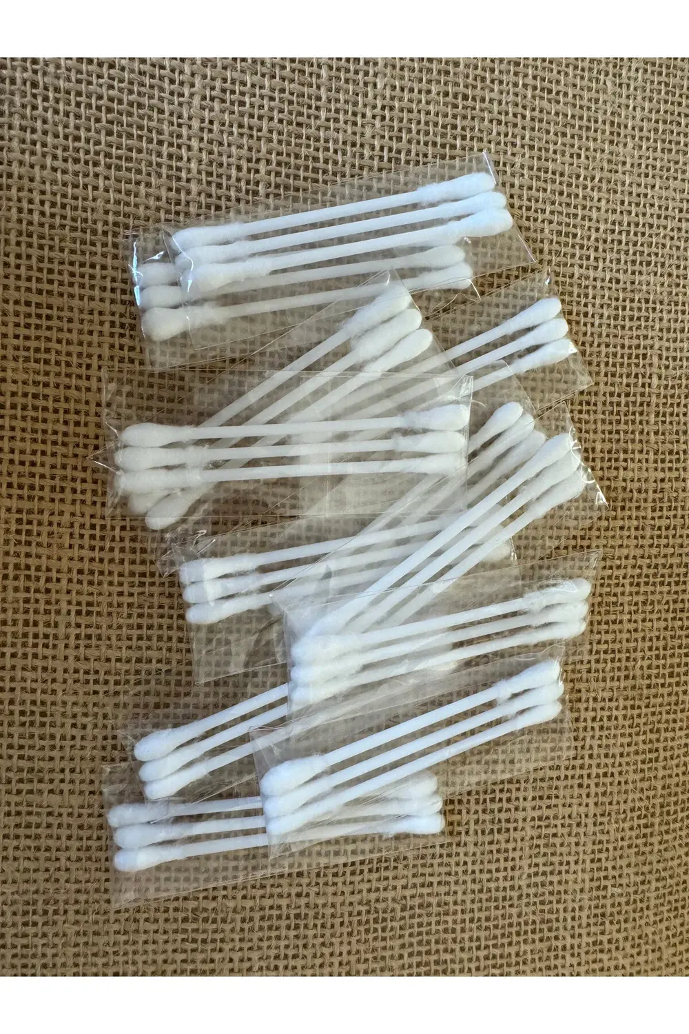 500 Adet Otel Tipi Kulak Pamuğu 3'lü Paketli, Kulak Çubuğu, Kulak