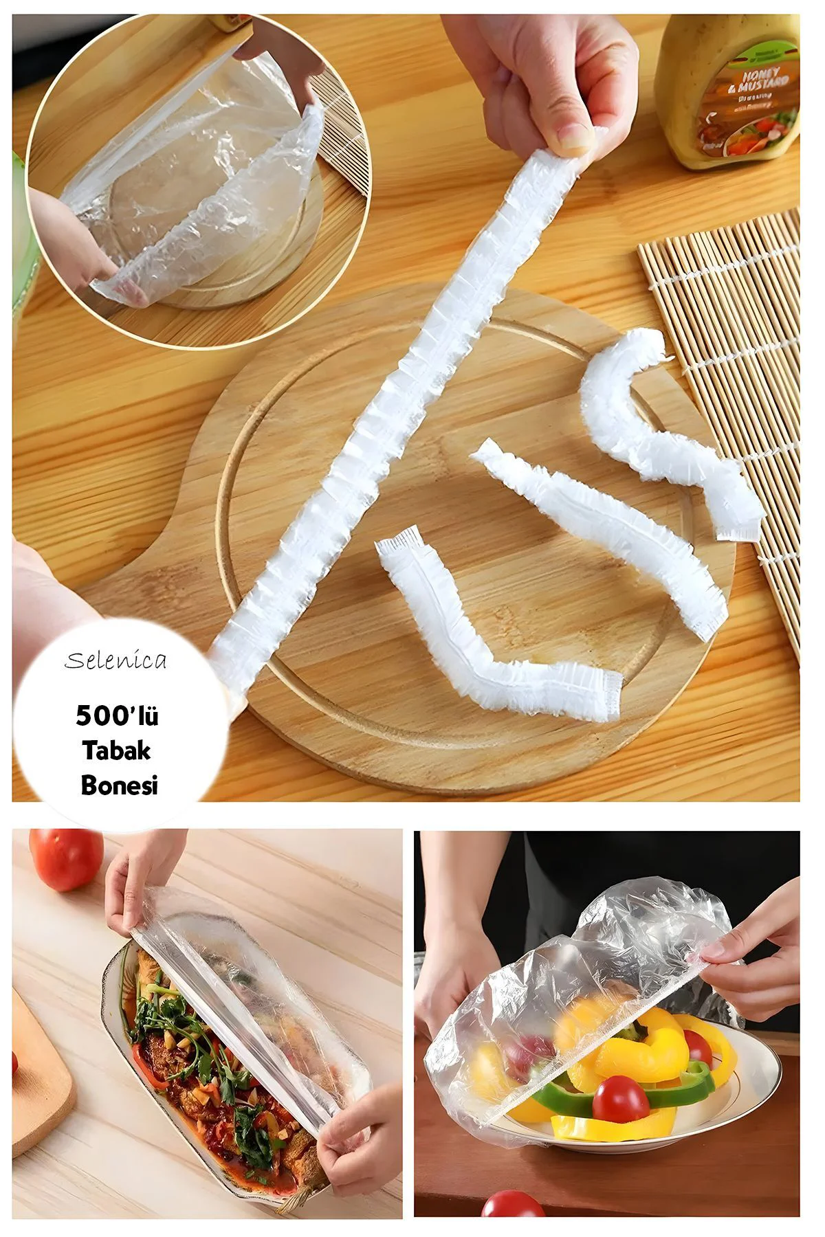 500 Adet Pratik Tazeliği Koruyan Tencere ve Tabak Bonesi | Çok Am