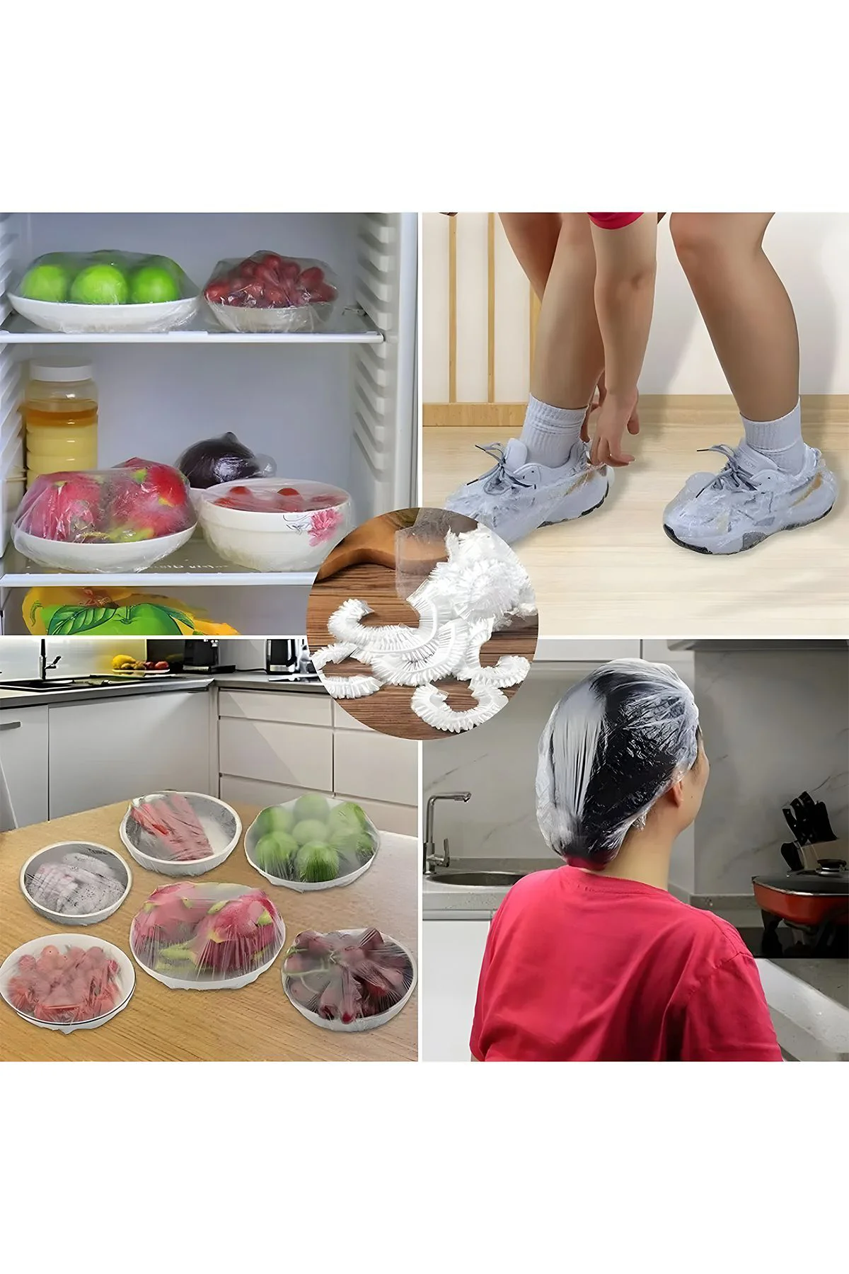 500 Adet Pratik Tazeliği Koruyan Tencere ve Tabak Bonesi | Çok Am