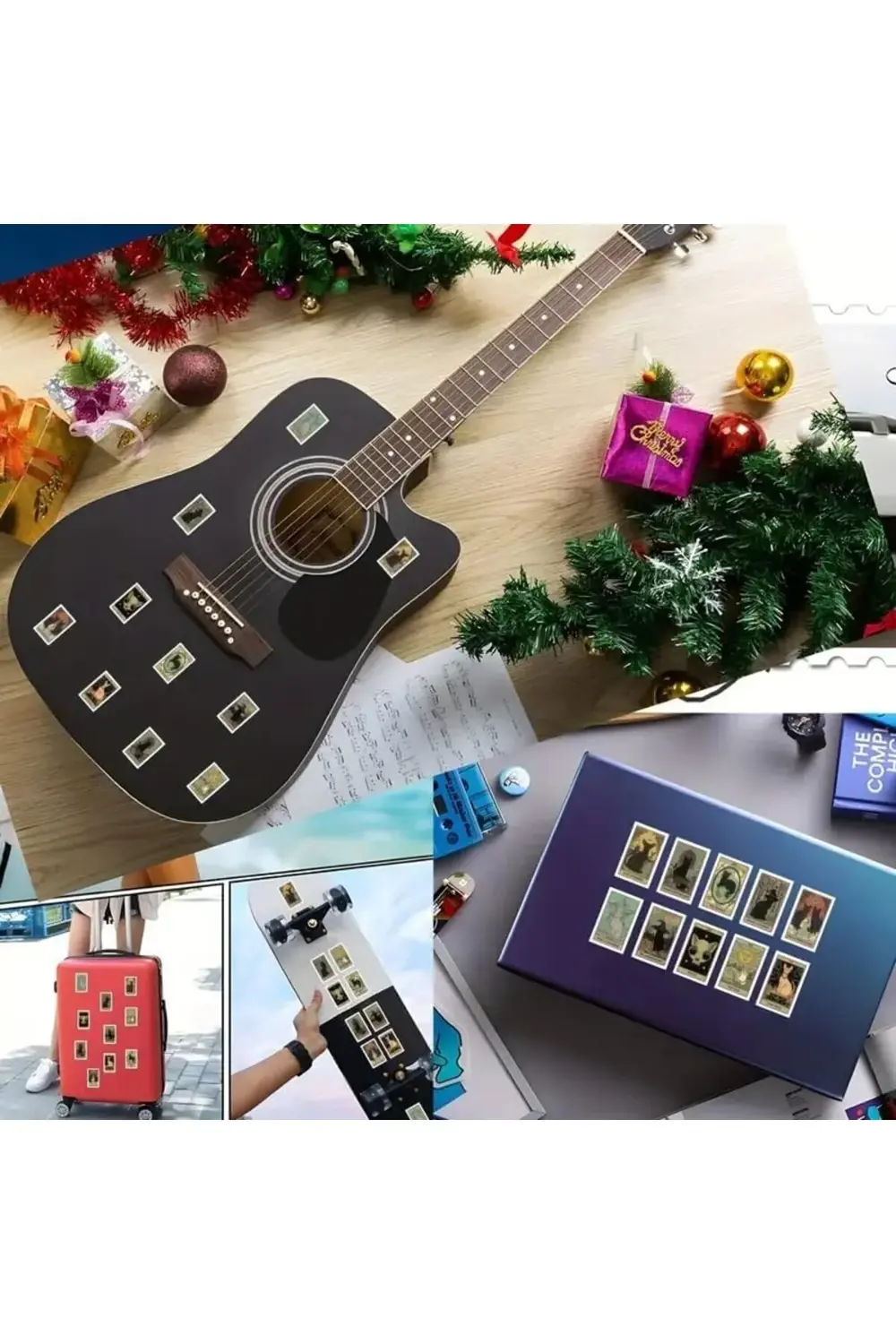 500 Adet Rulo Etiket (Retro Kedi) 395519