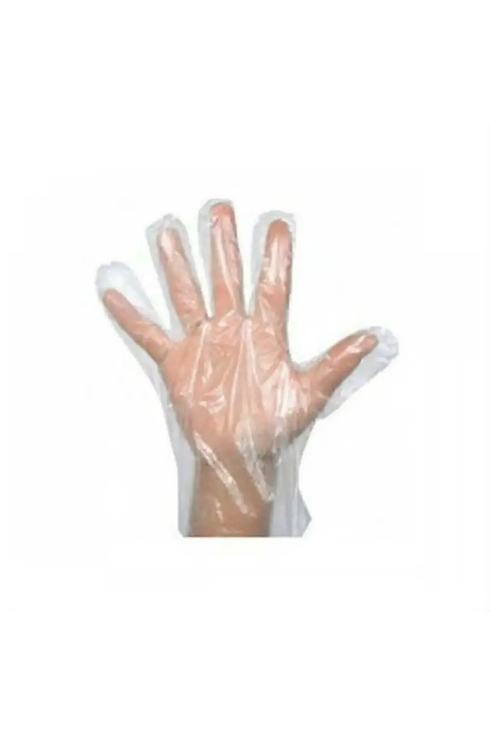 500 Adet Şeffaf Hışır Tek Kullanımlık Eldiven Poşet Eldiven L Bed