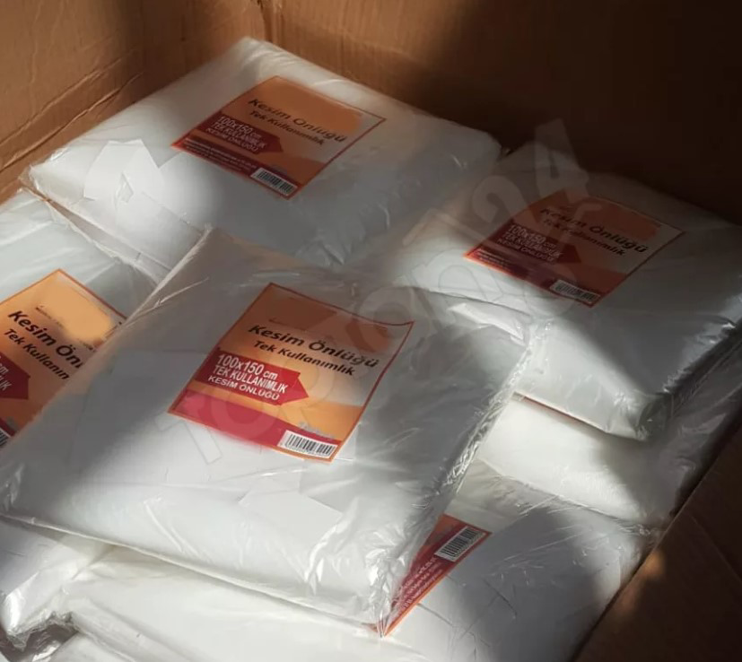 Private 500 Adet Tek Kullanimlik Naylon Kuaför Önlüğü Kullan At 100X150 C