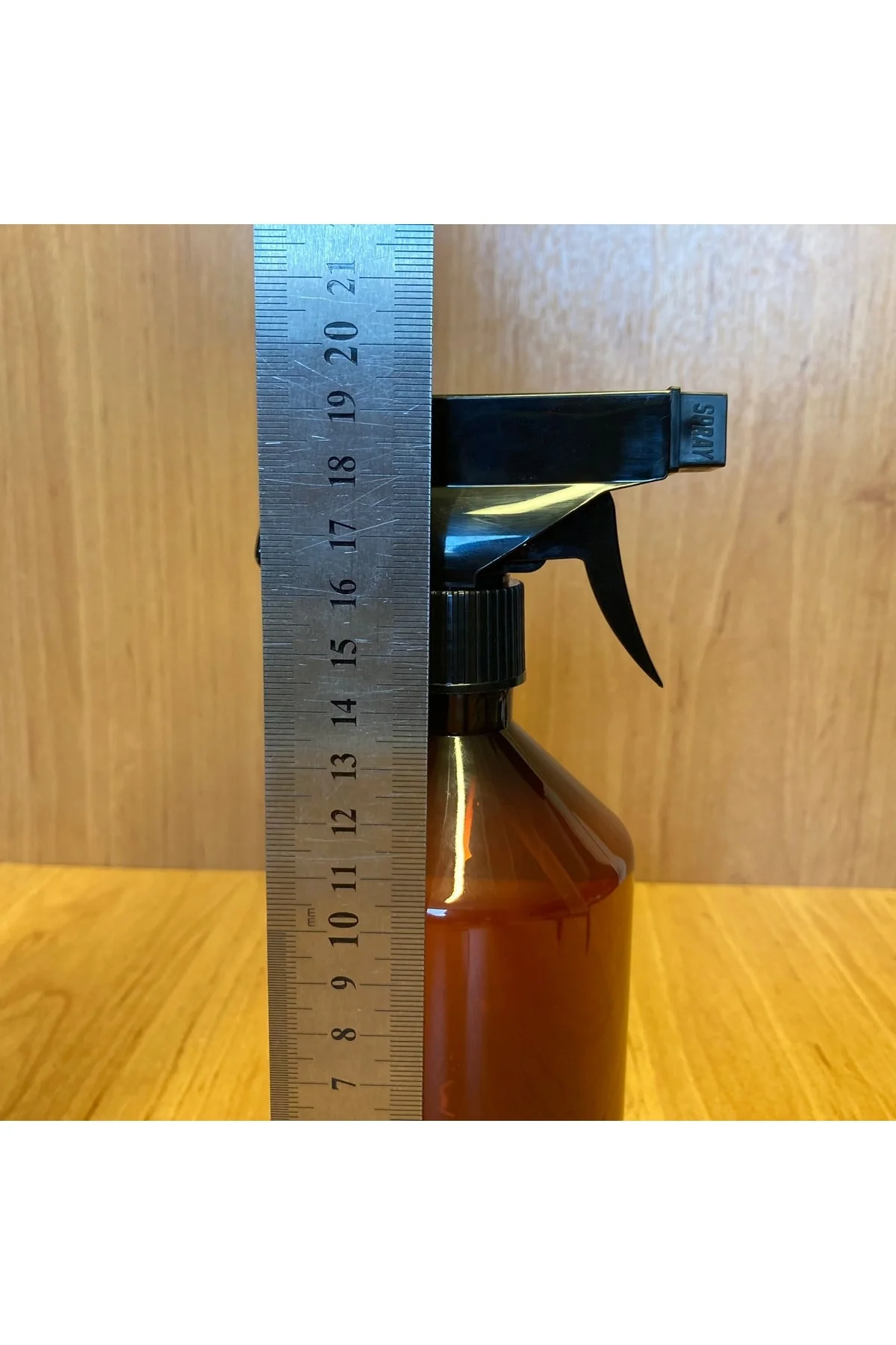 500 Cc Amber Plastik Şişe - Siyah Tetik Spreyli - 500 Ml Kahveren