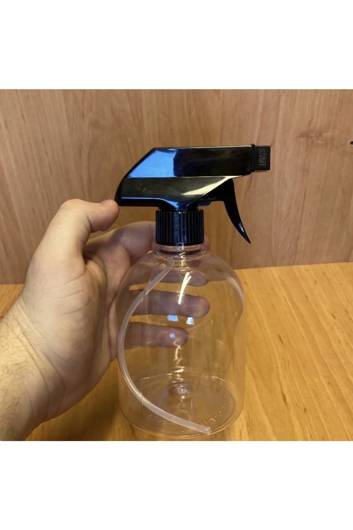 500 Cc Tombul Plastik Pet Şişe Siyah Tetik Sıpreyli- 500 Ml Tombu