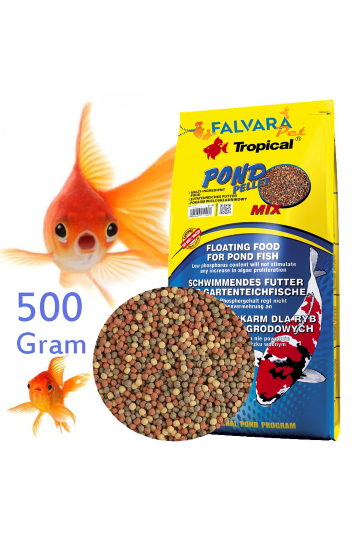 500 gr Pond Pellet Mix Granül Balık Yemi