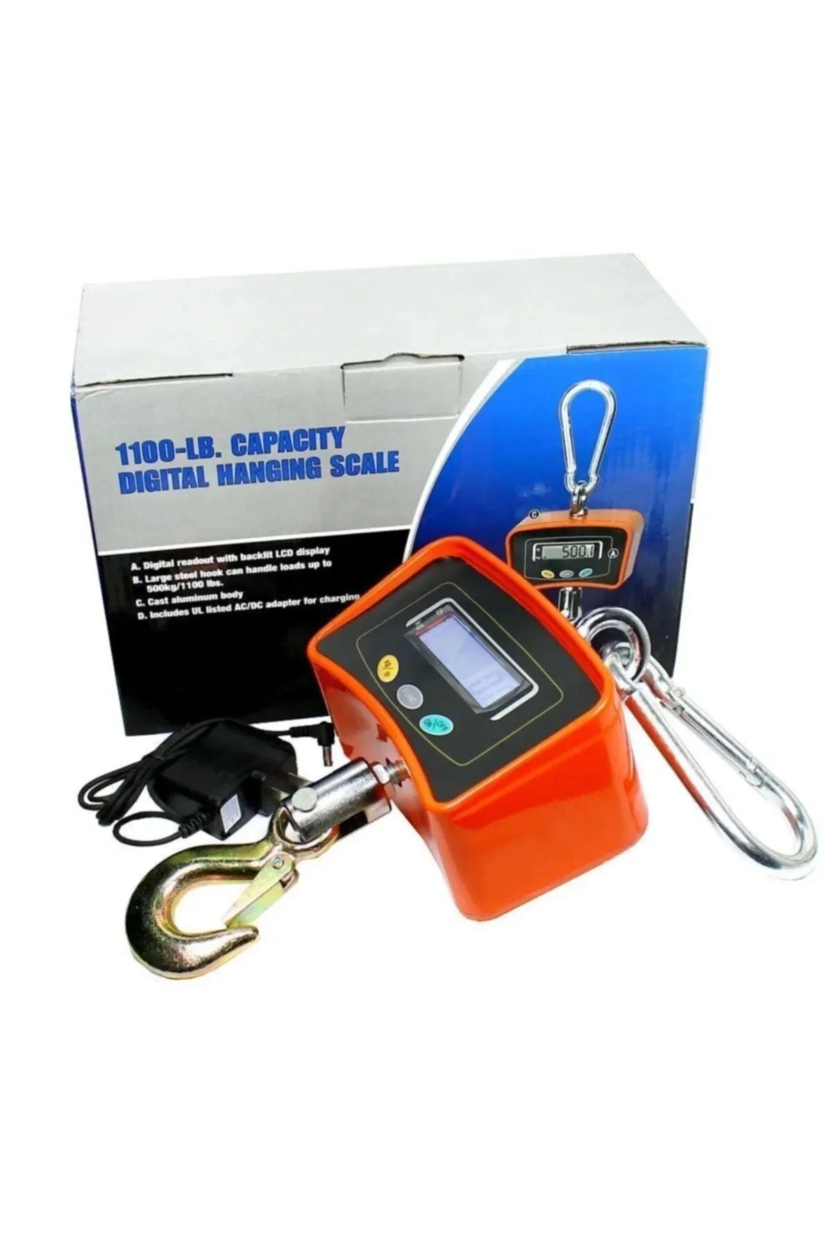 500 Kg Dijital Askılı Çengel Baskül Terazi - Yüksek Kapasiteli Ha