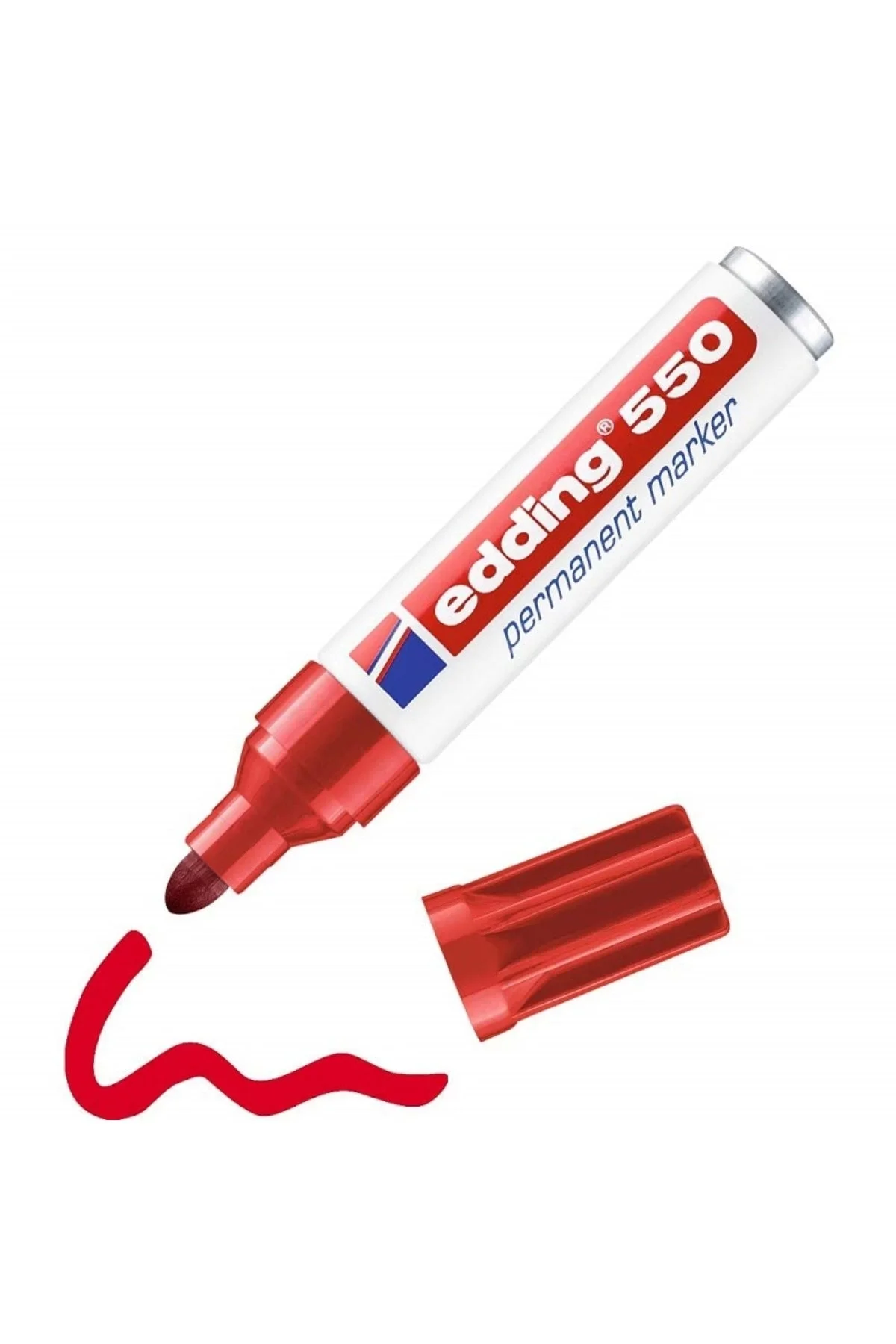500 Kırmızı Kesik Uç Marker Kalem